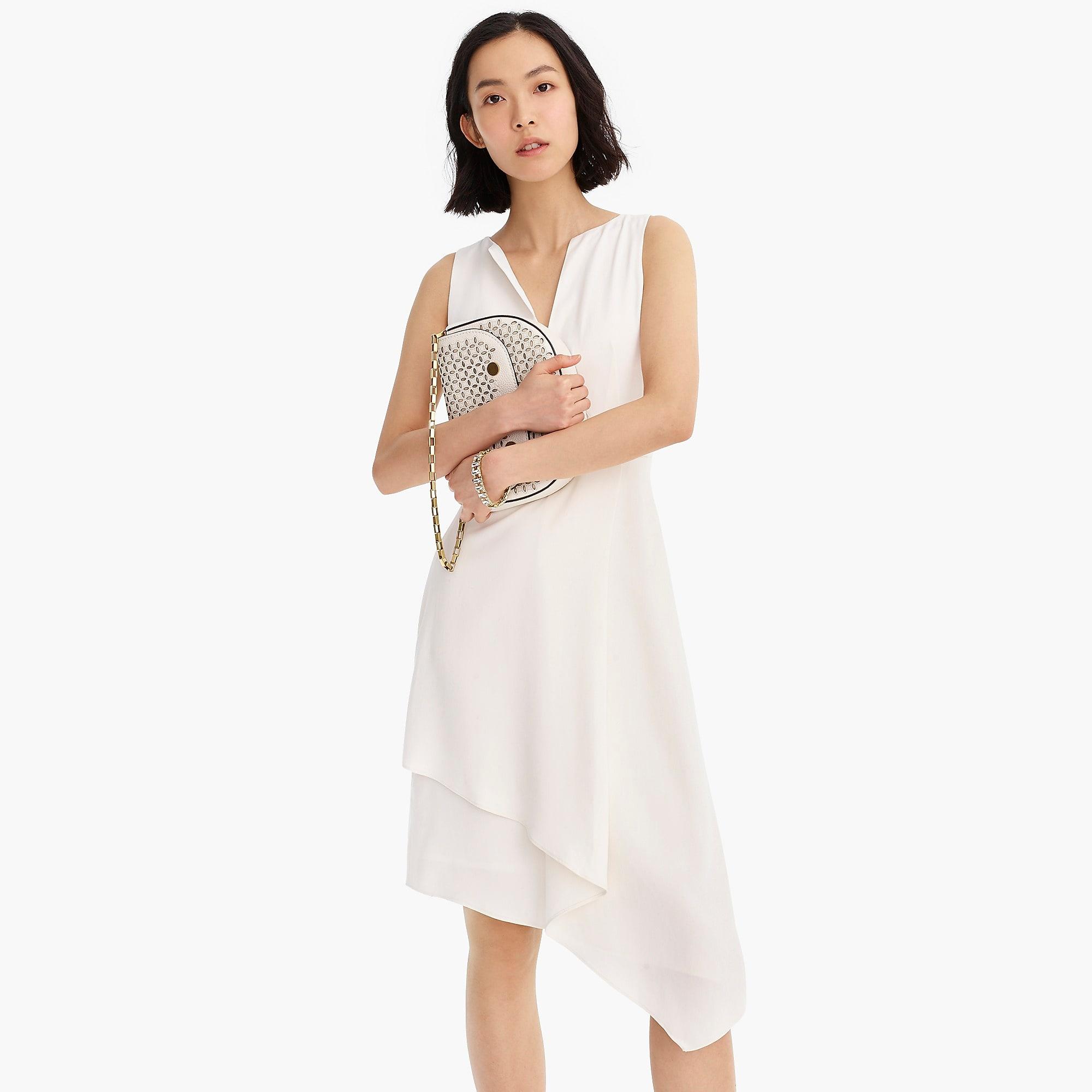 j crew asymmetrical sheath dress