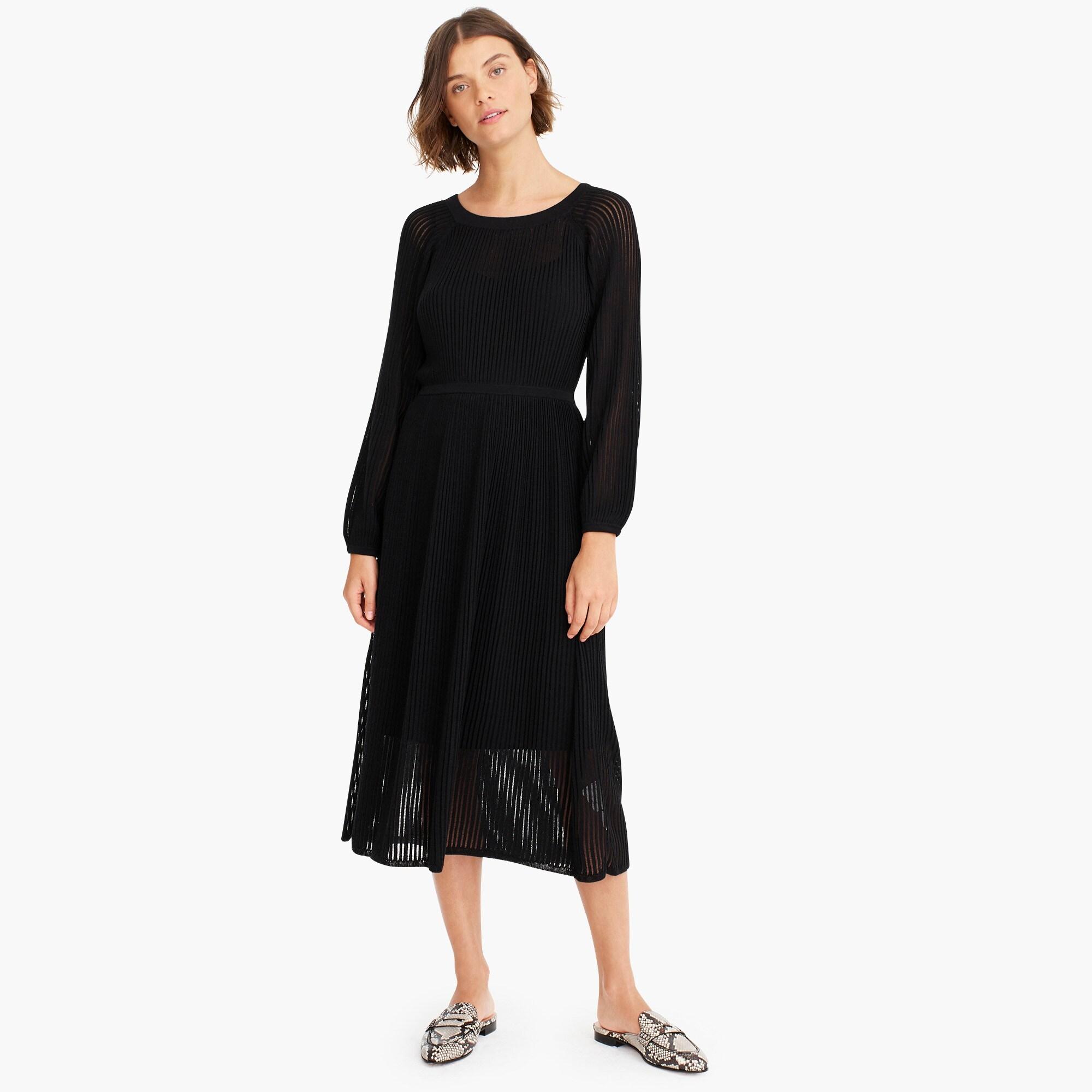 long sleeve midi sweater dress