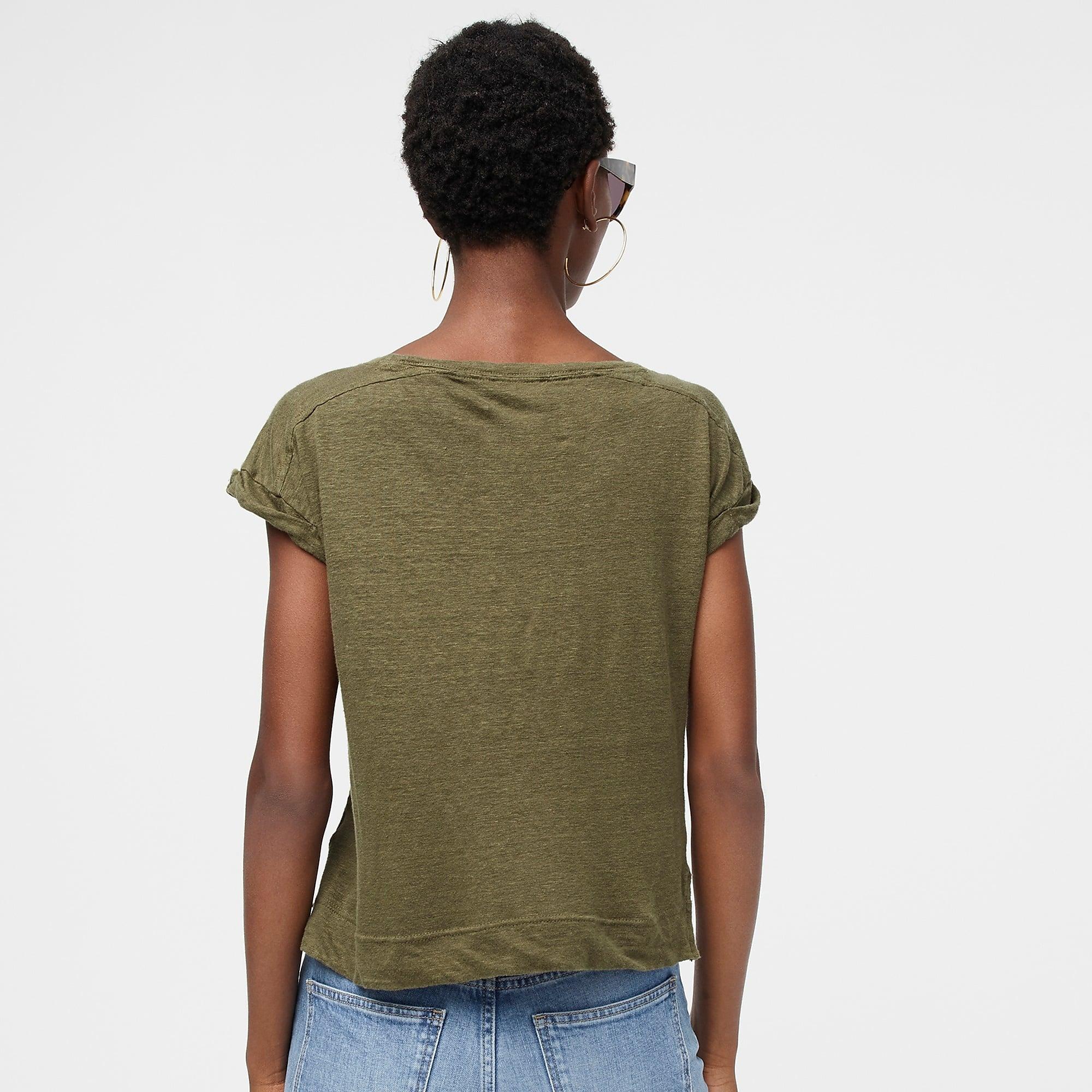 roll cuff t shirt