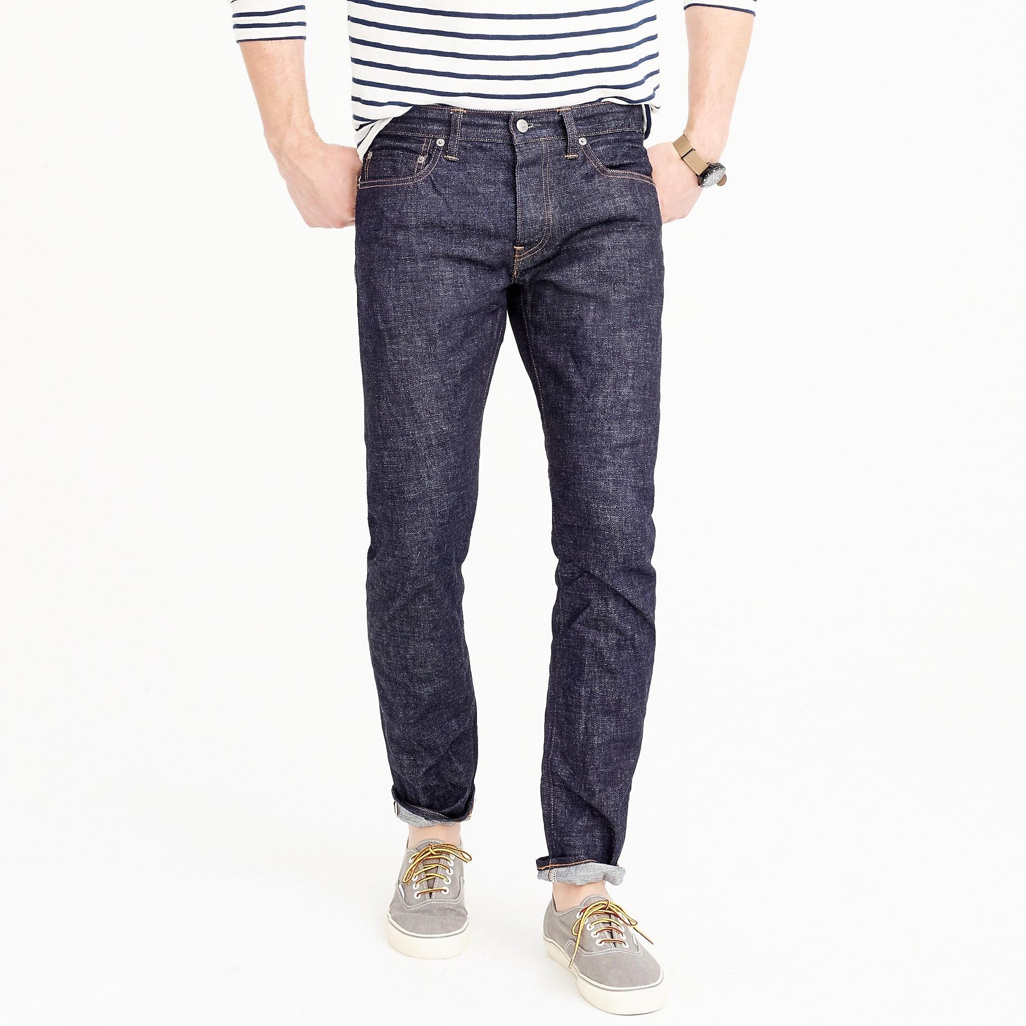 J.Crew 484 Slimfit Jean In Raw Indigo Stretch Selvedge Japanese Denim in Blue for Men Lyst