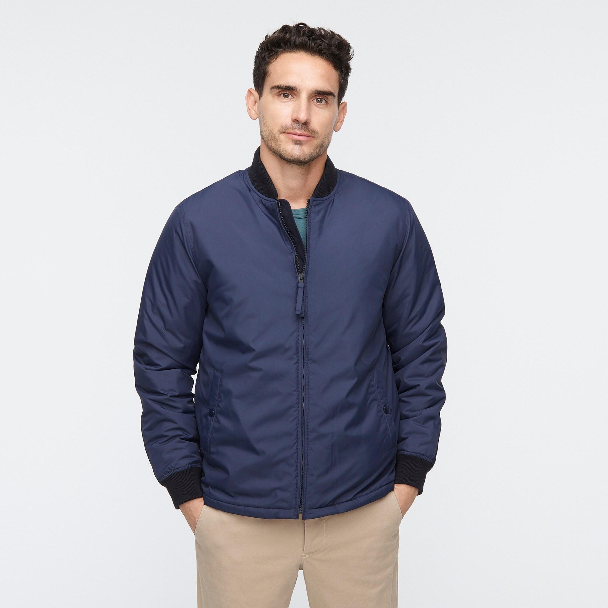 J.Crew Cotton Insulated Everyday Bomber Jacket in Faded Navy (Blue) for Men Lyst