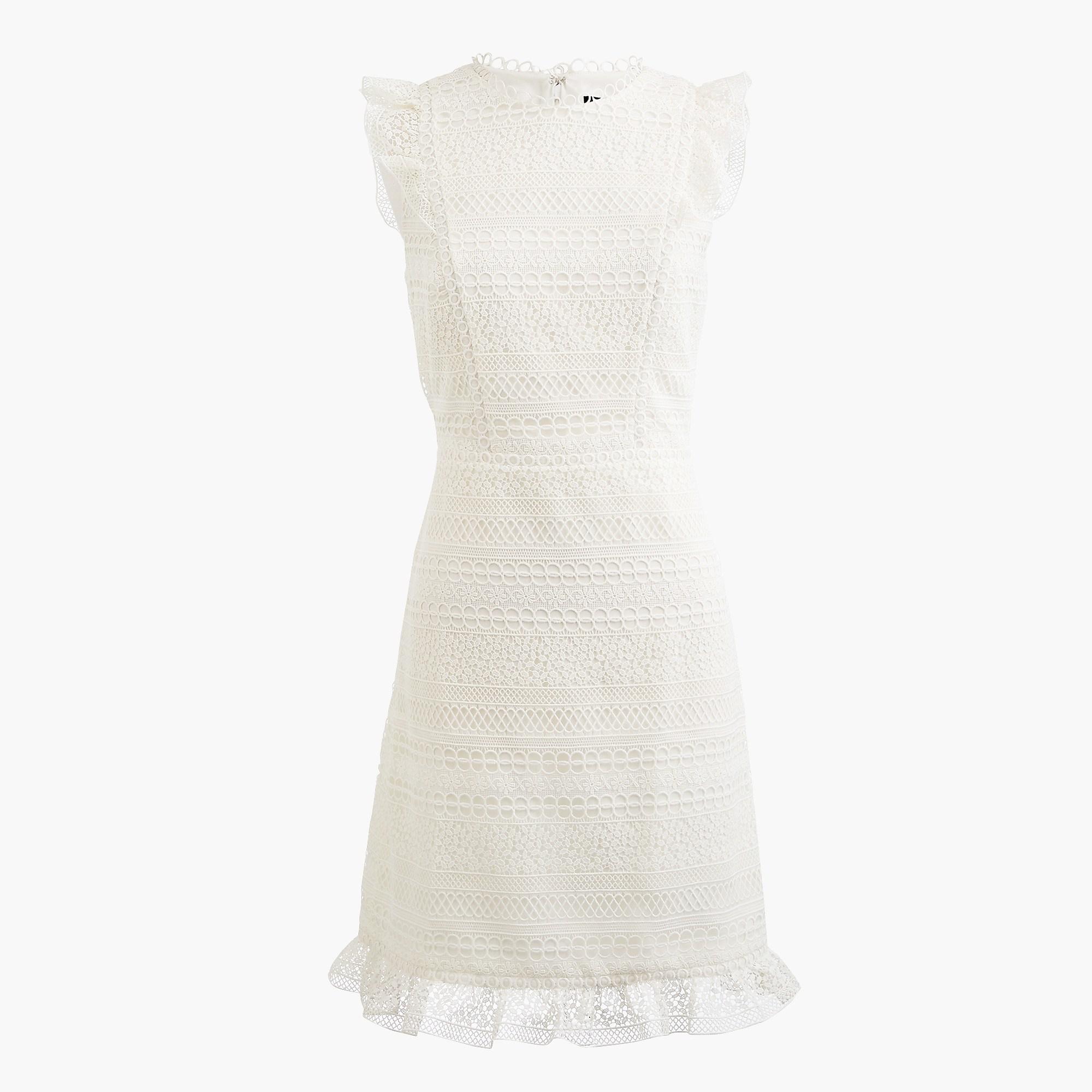 j crew white lace dress