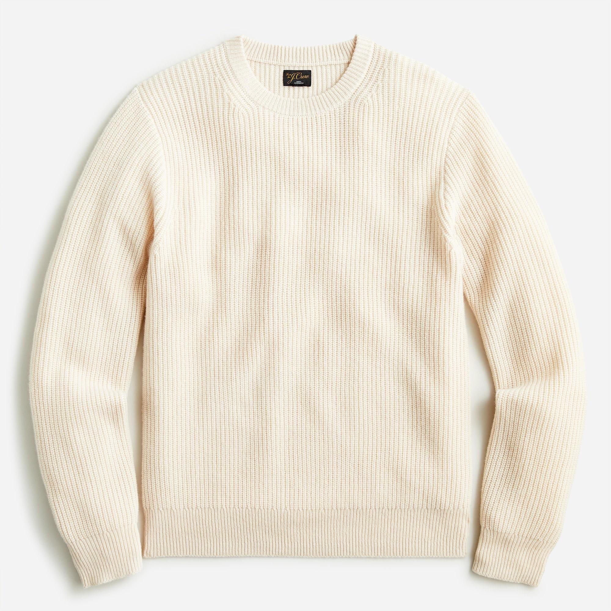 J.Crew Slim Cotton Cashmere Crewneck Sweater, $49, J.Crew