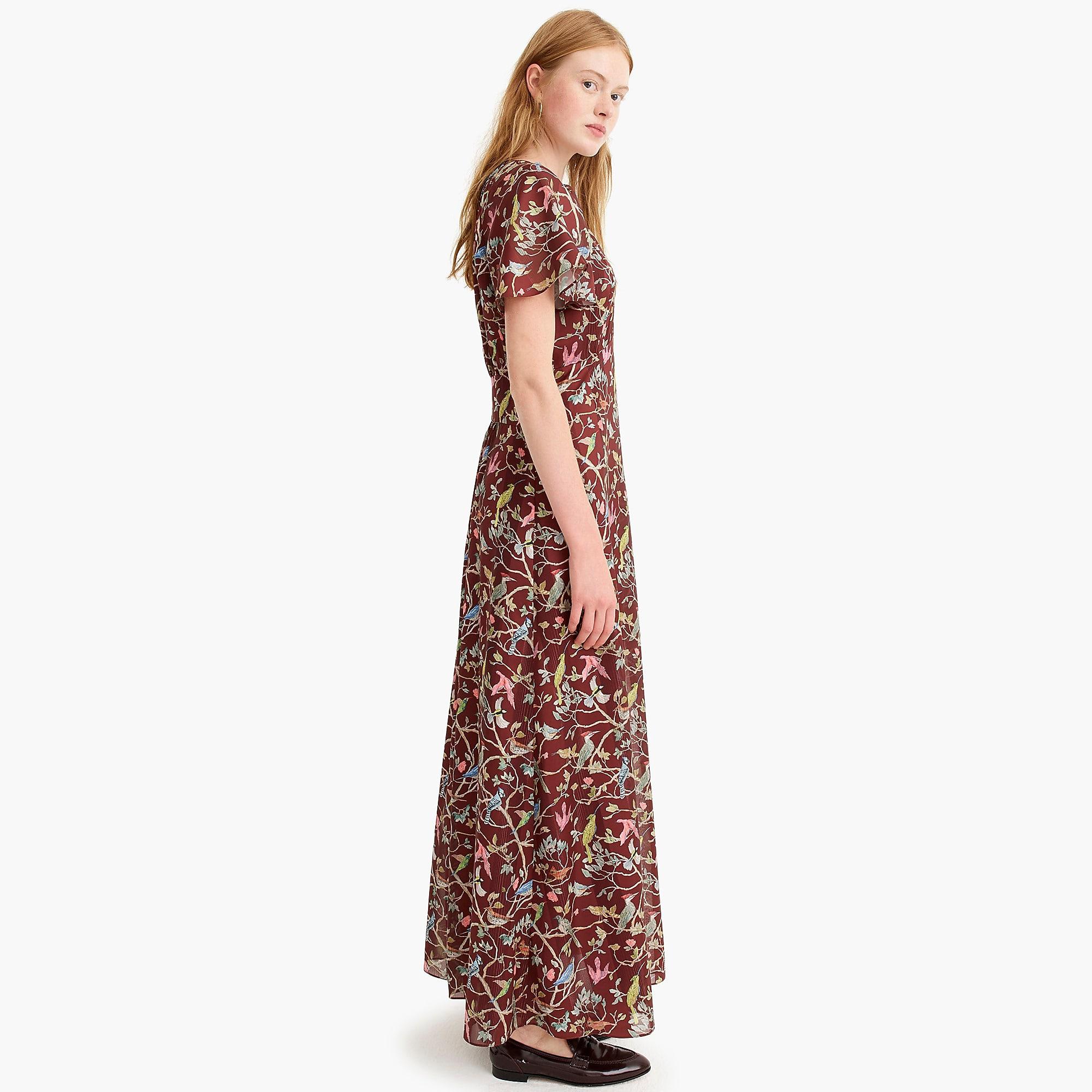 j crew point sur flutter sleeve dress