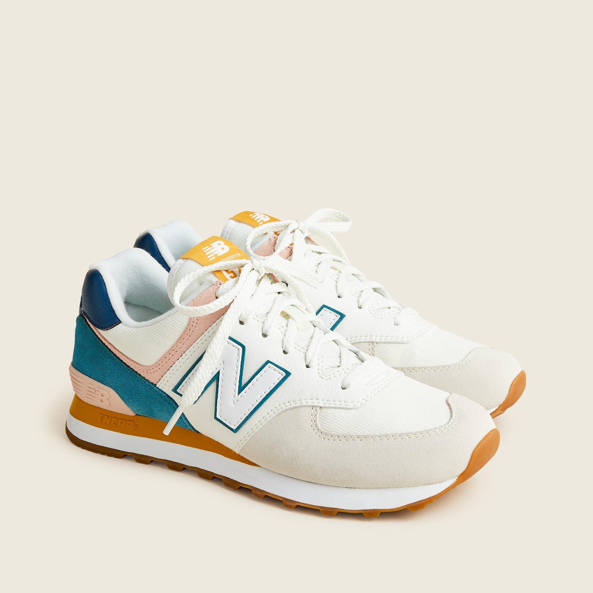 New Balance ® X J.crew 574 Sneakers In Colorblock in Pink | Lyst