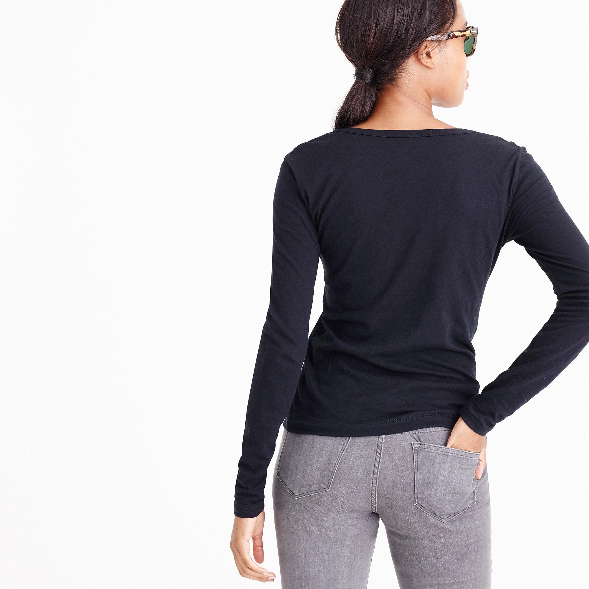 j crew long sleeve t shirts