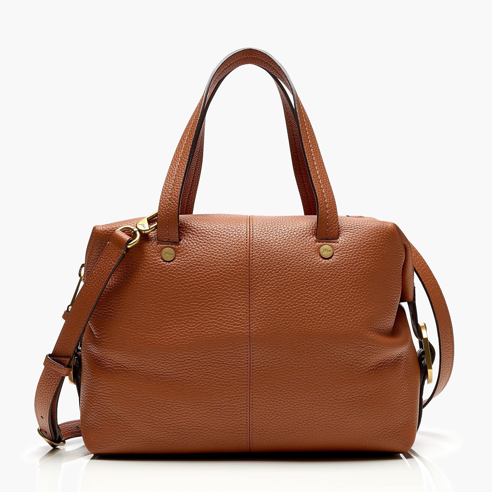 j crew leather bag