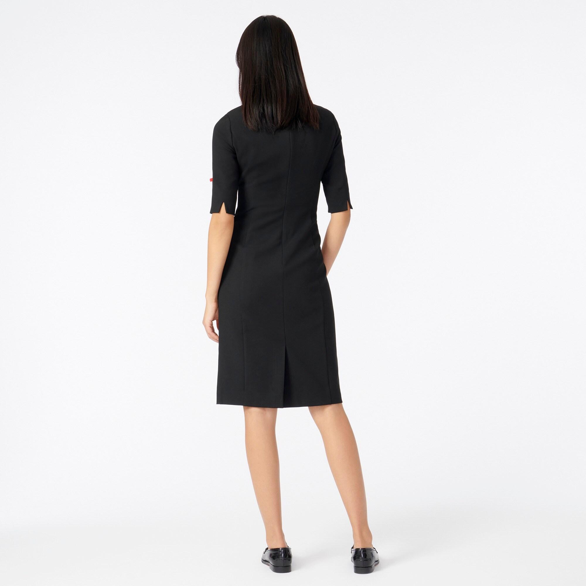 J.Crew Synthetic Elbowsleeve Sheath Dress in Black Lyst