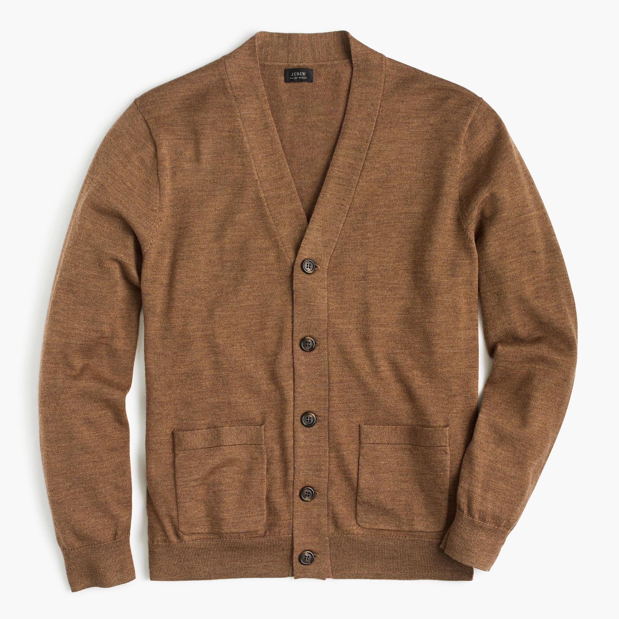 thin wool cardigan