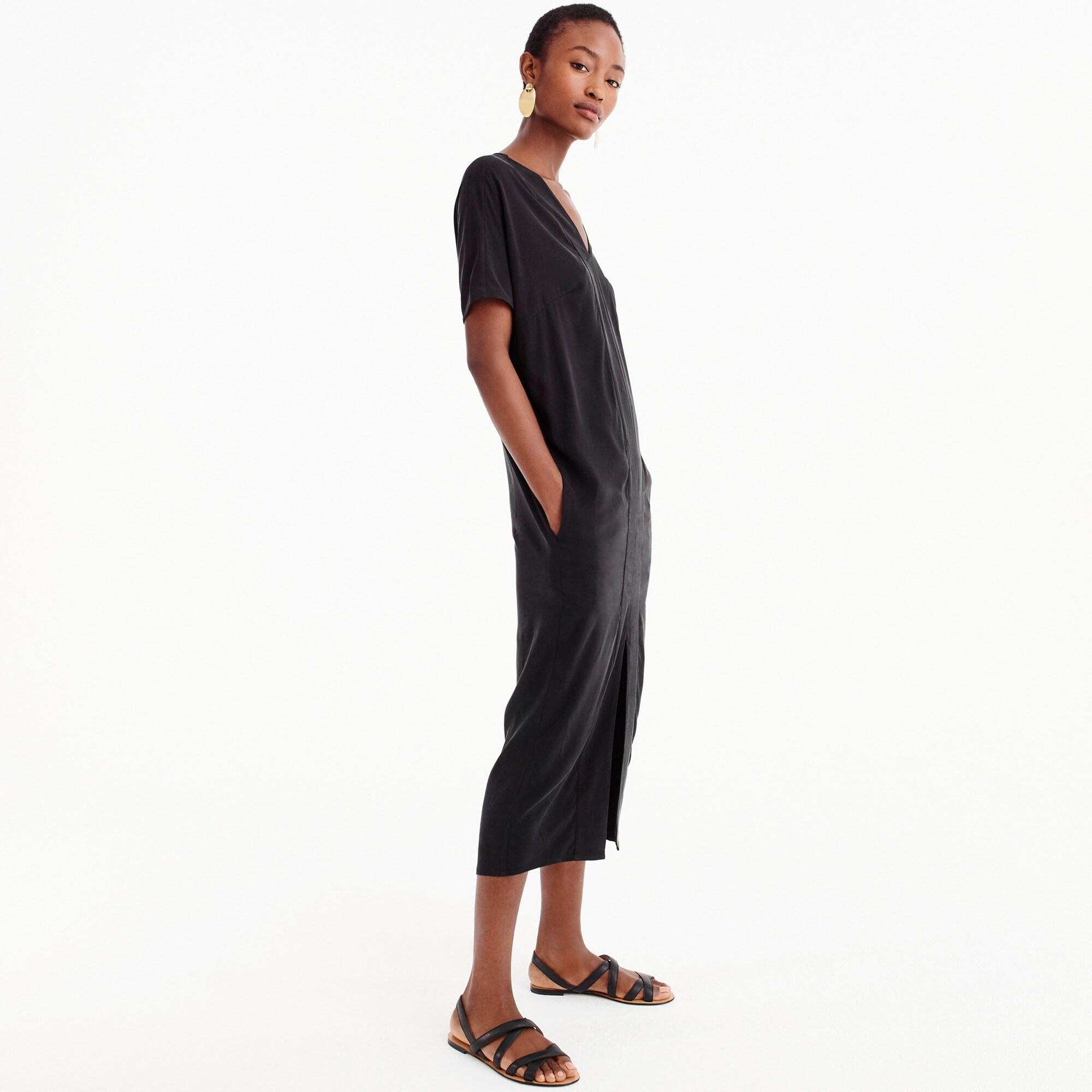 j crew cupro tunic dress