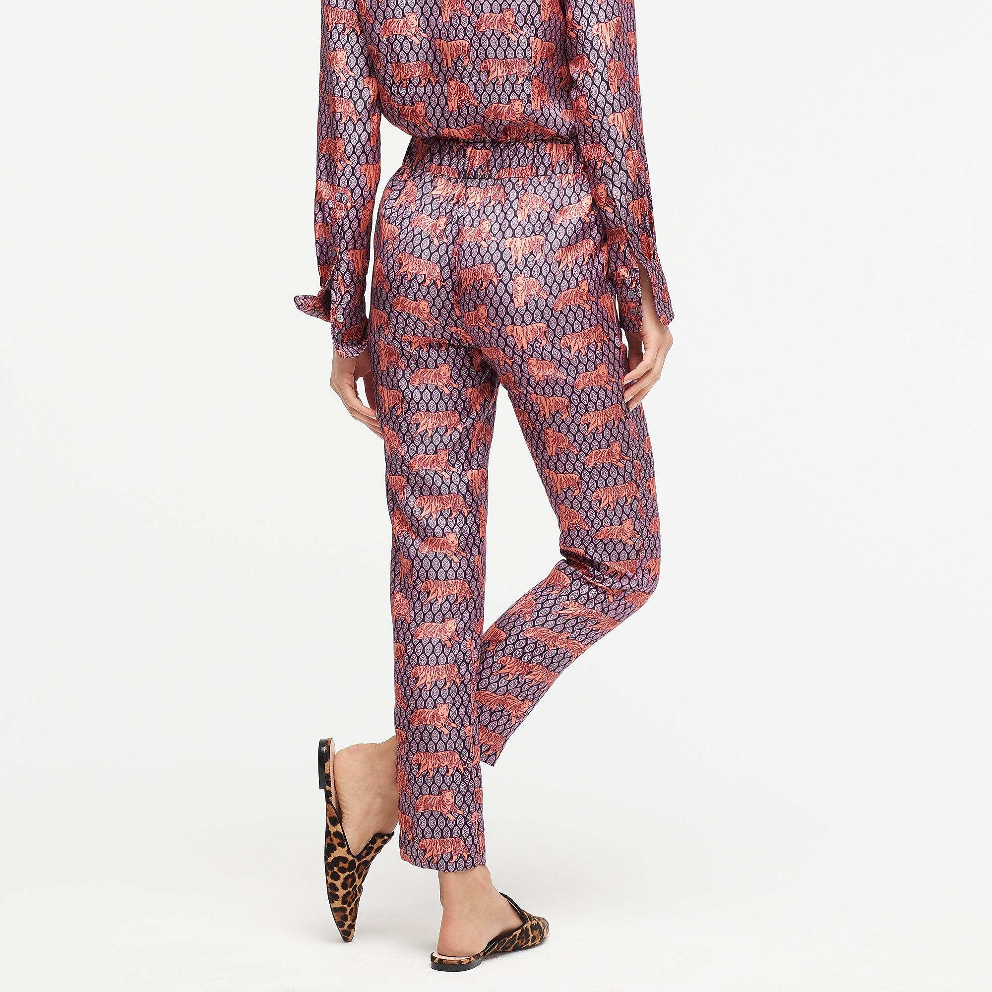 Easy Pant In Roaming Tigers Print 