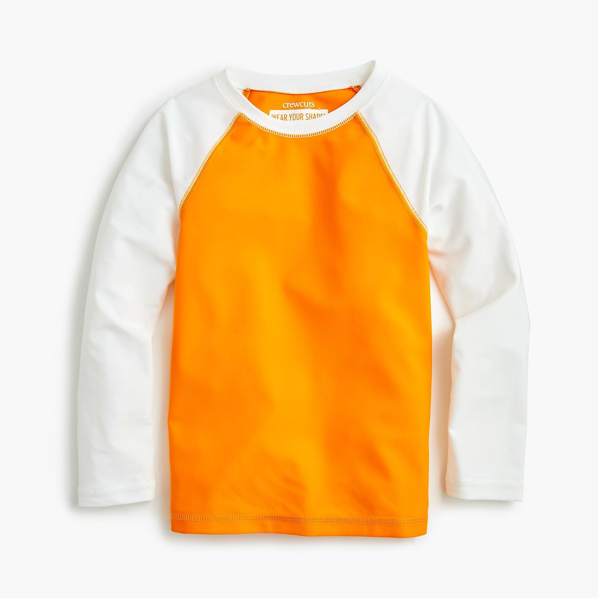 boys orange rash guard
