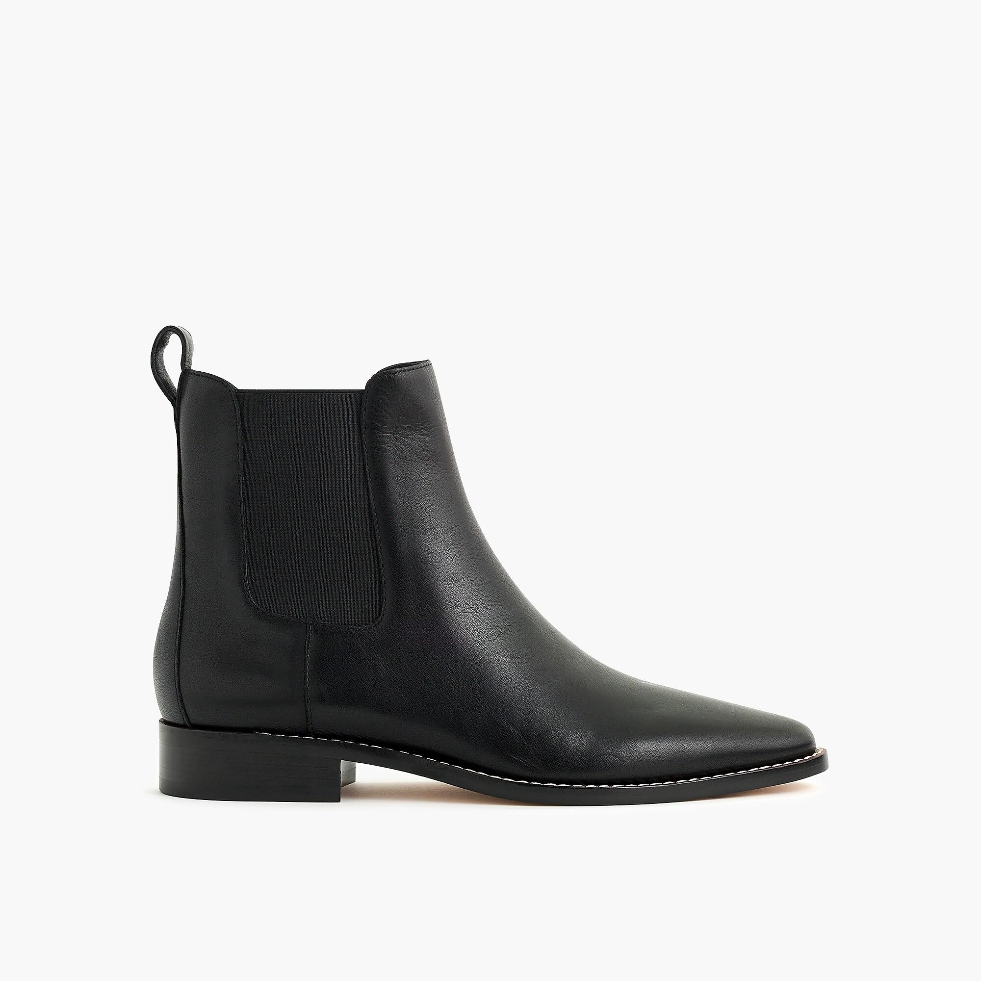 J.Crew Leather Chelsea Boots in Black - Lyst