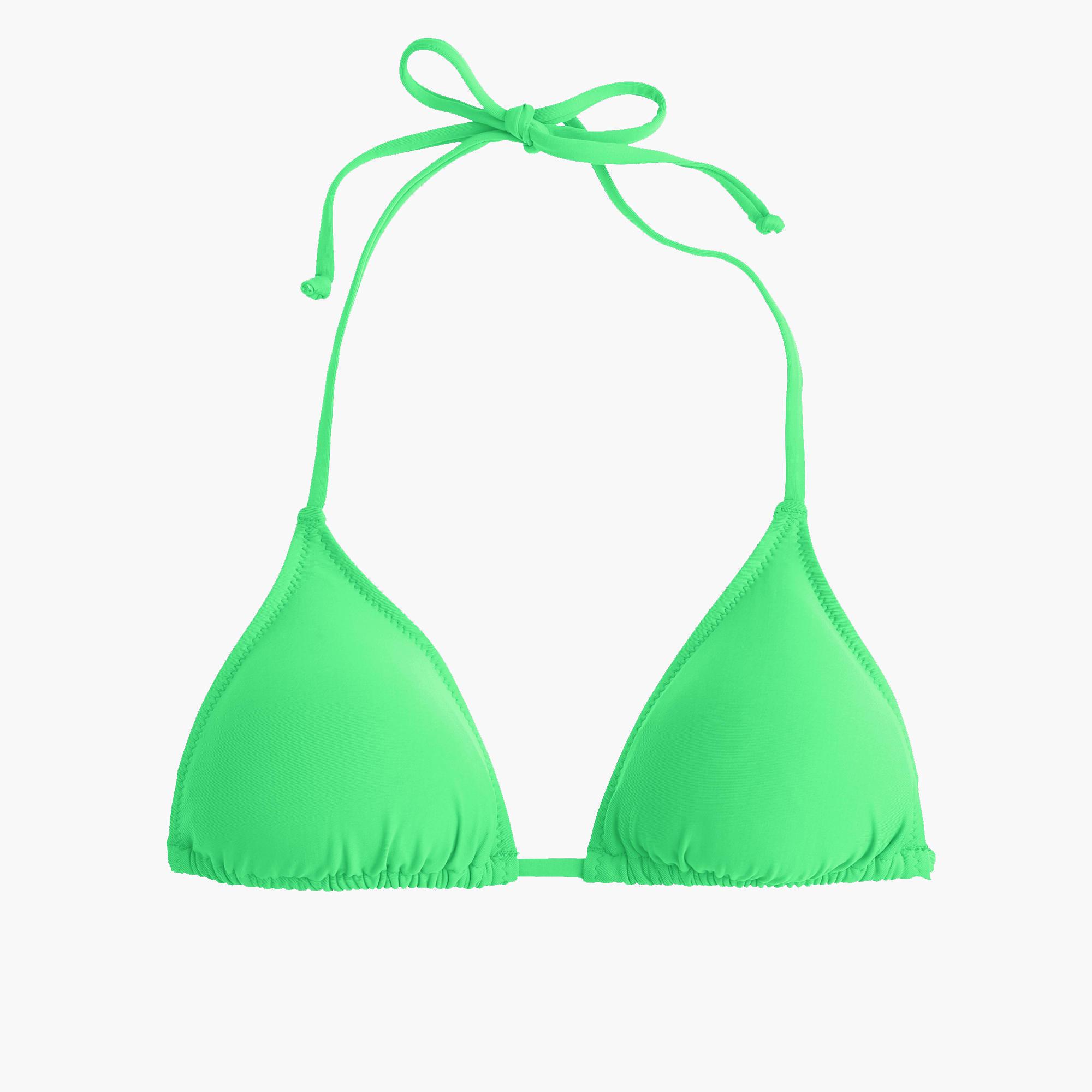 Lyst - J.Crew String Bikini Top in Green