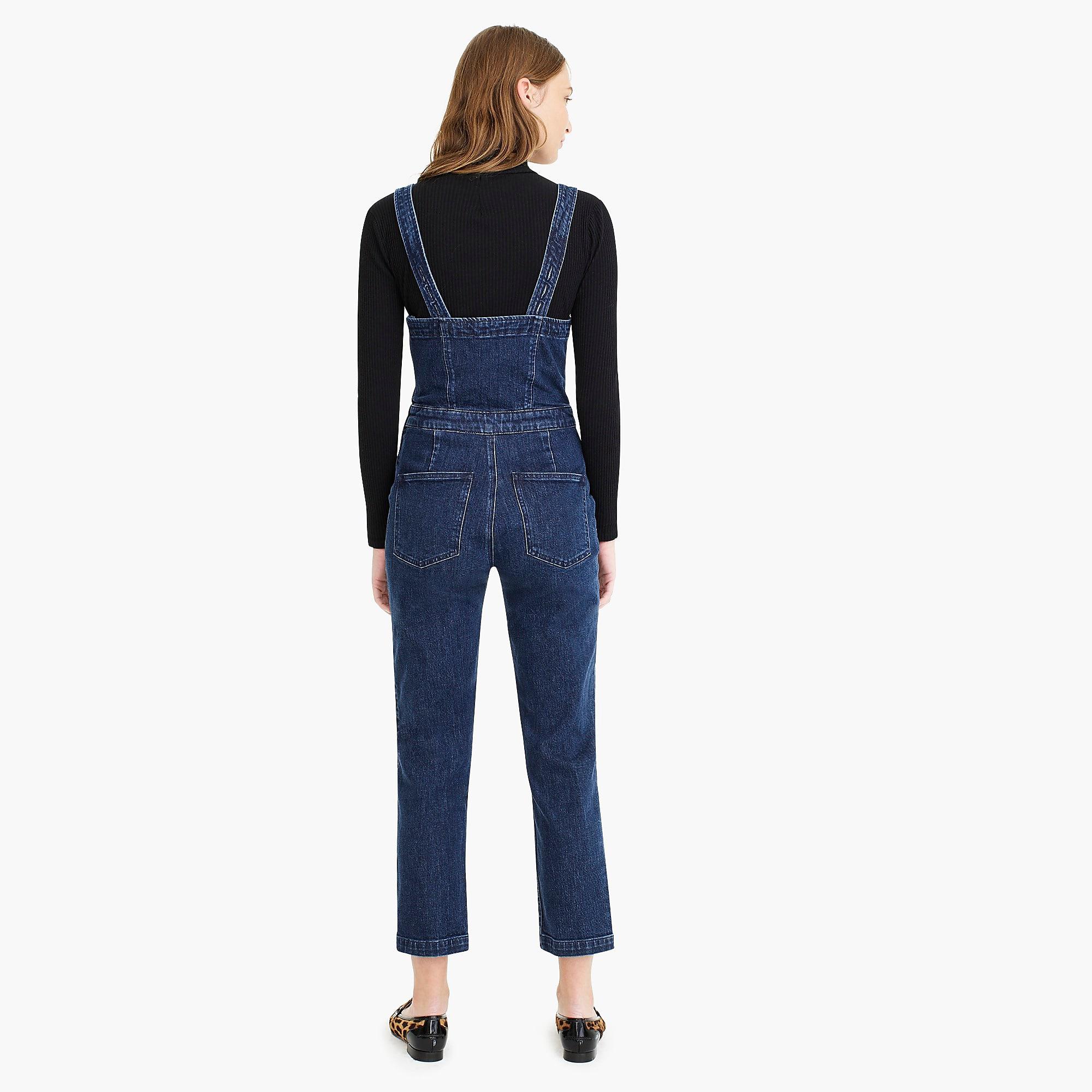 j crew denim overalls