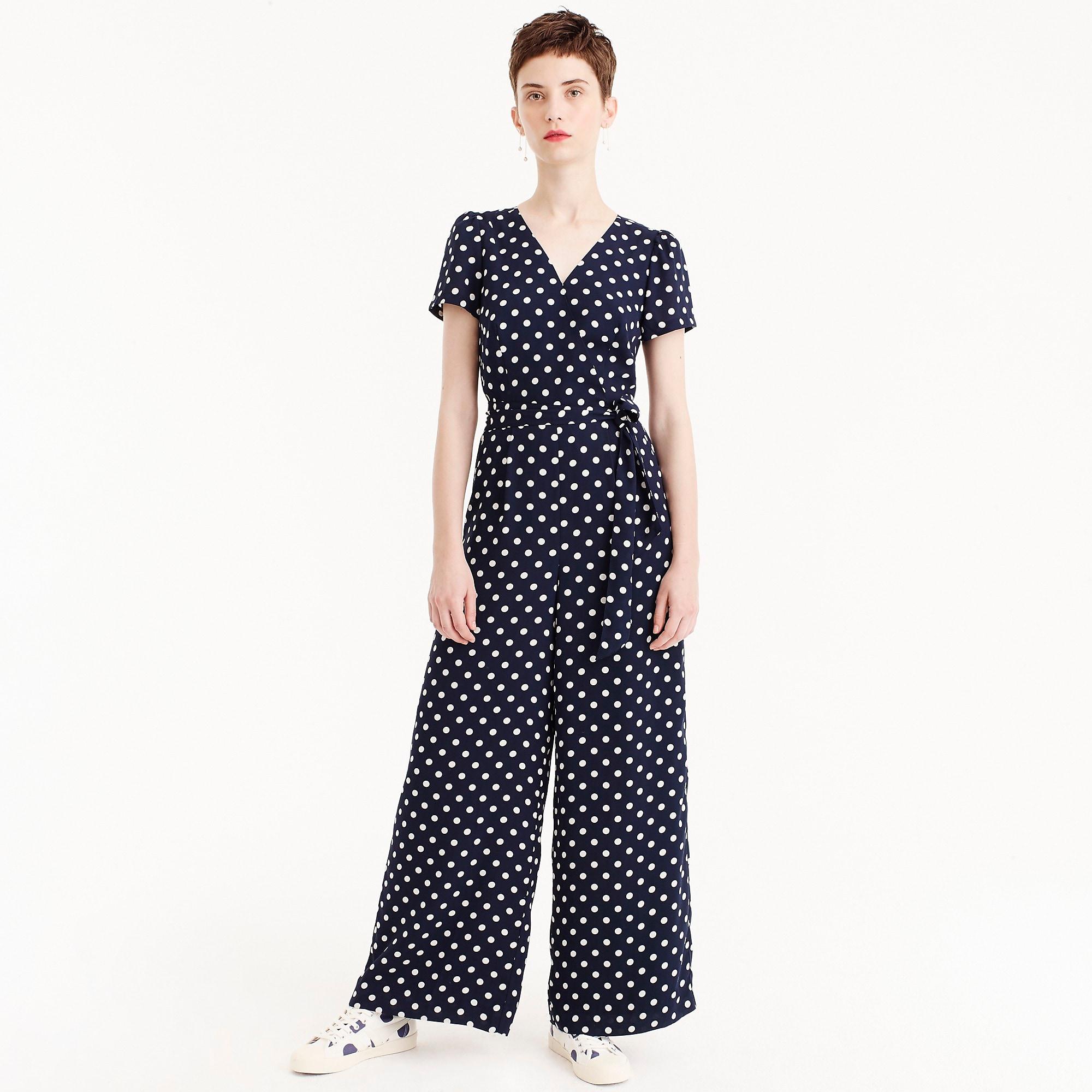 navy spotty jumpsuit