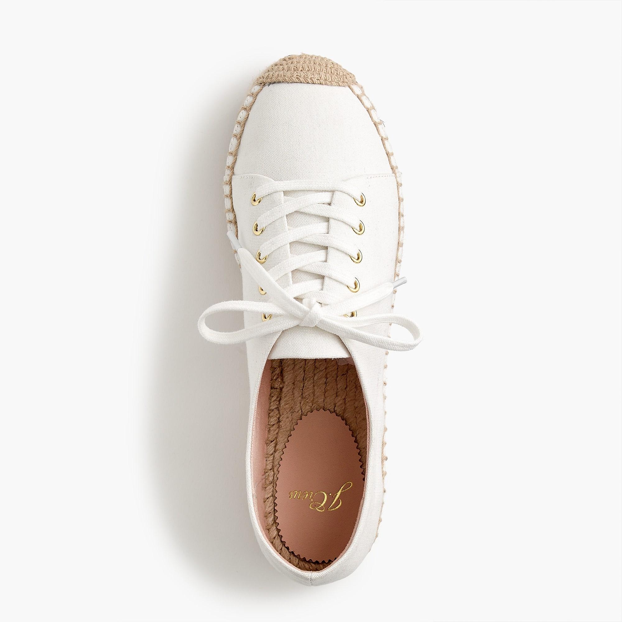 J.Crew Leather Espadrille Sneakers in 