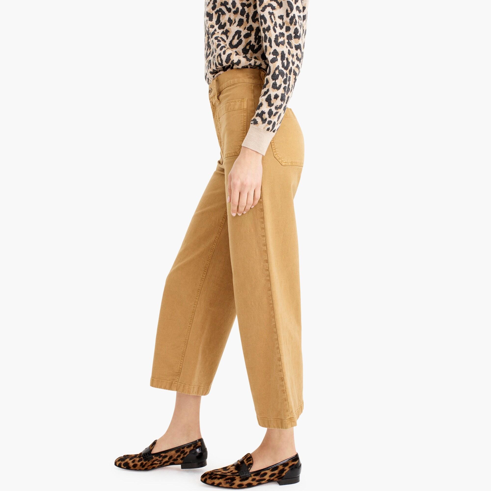 Point Sur Washed Wide-leg Crop Pant 
