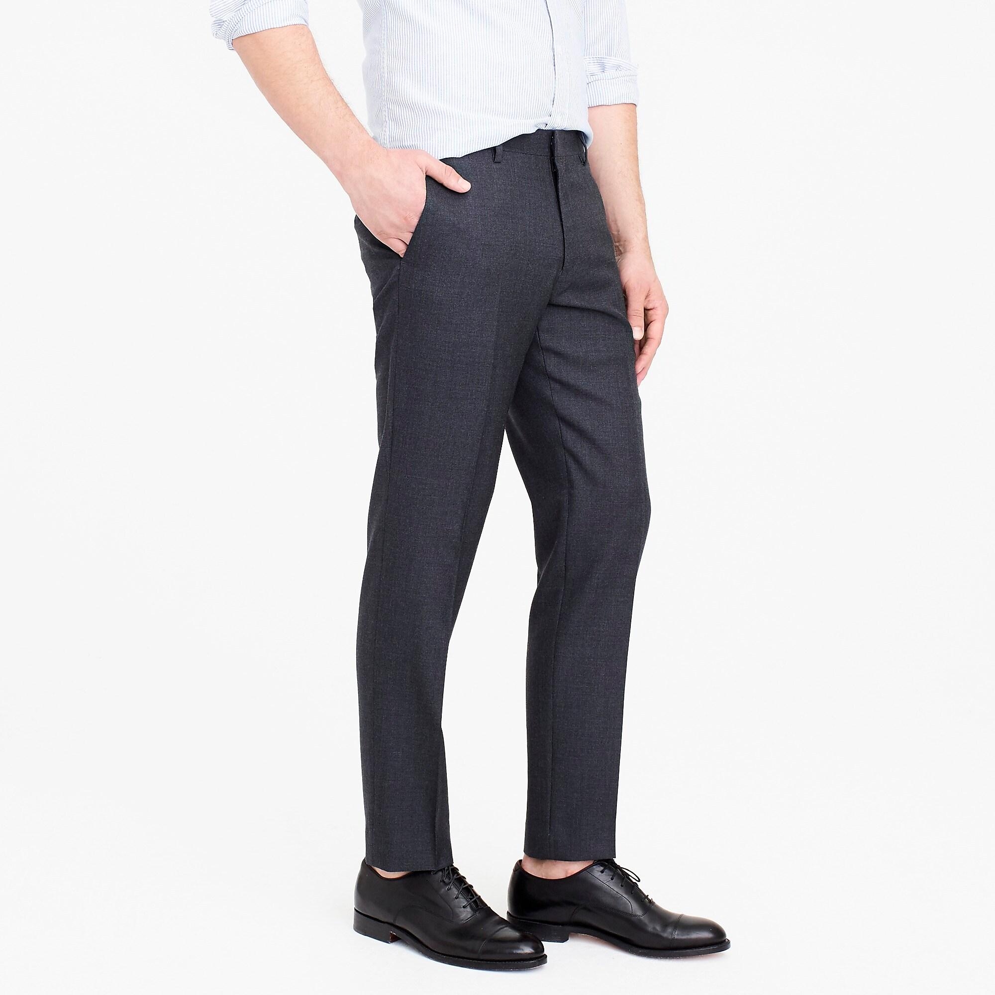 J.Crew Ludlow Slim-fit Suit Pant In American Wool in Gray for Men | Lyst