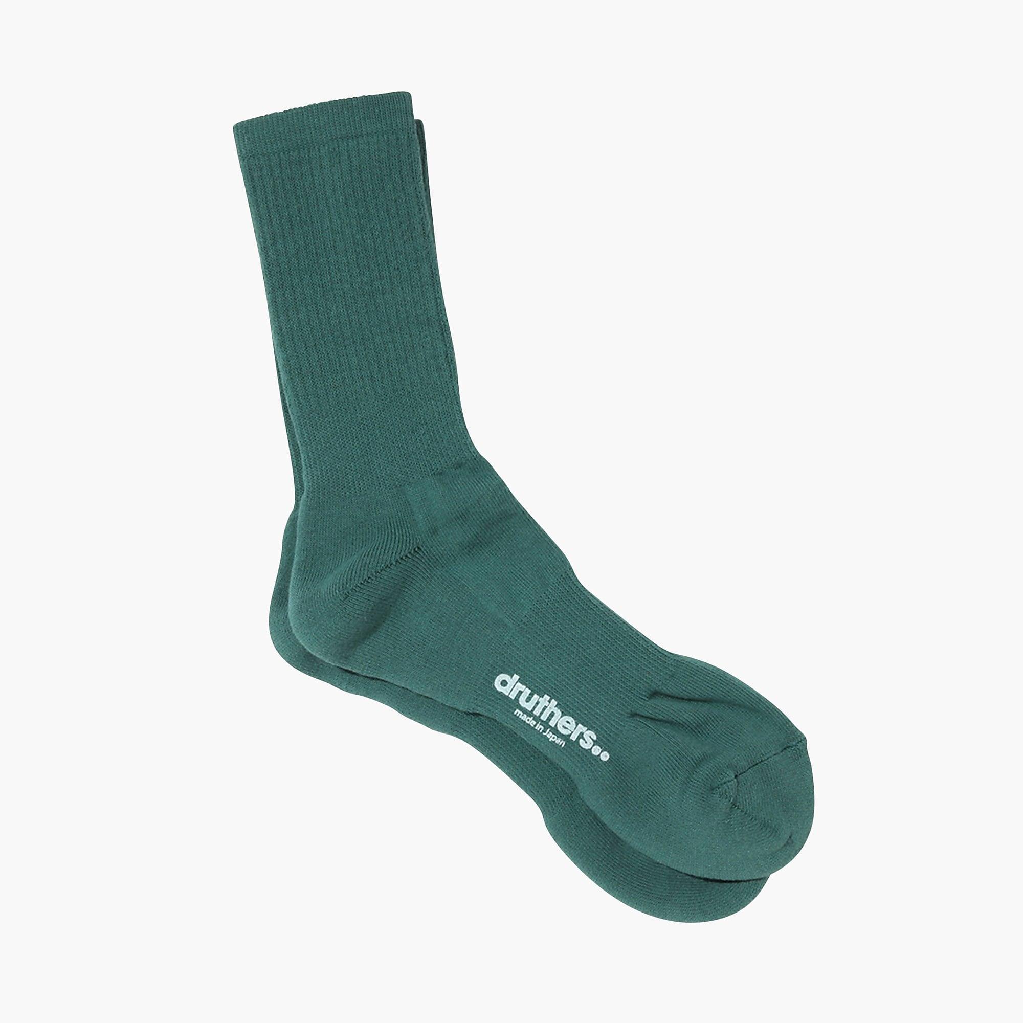 Druthers Cotton Everyday Crew Socks in Dark Green (Green) for Men Lyst