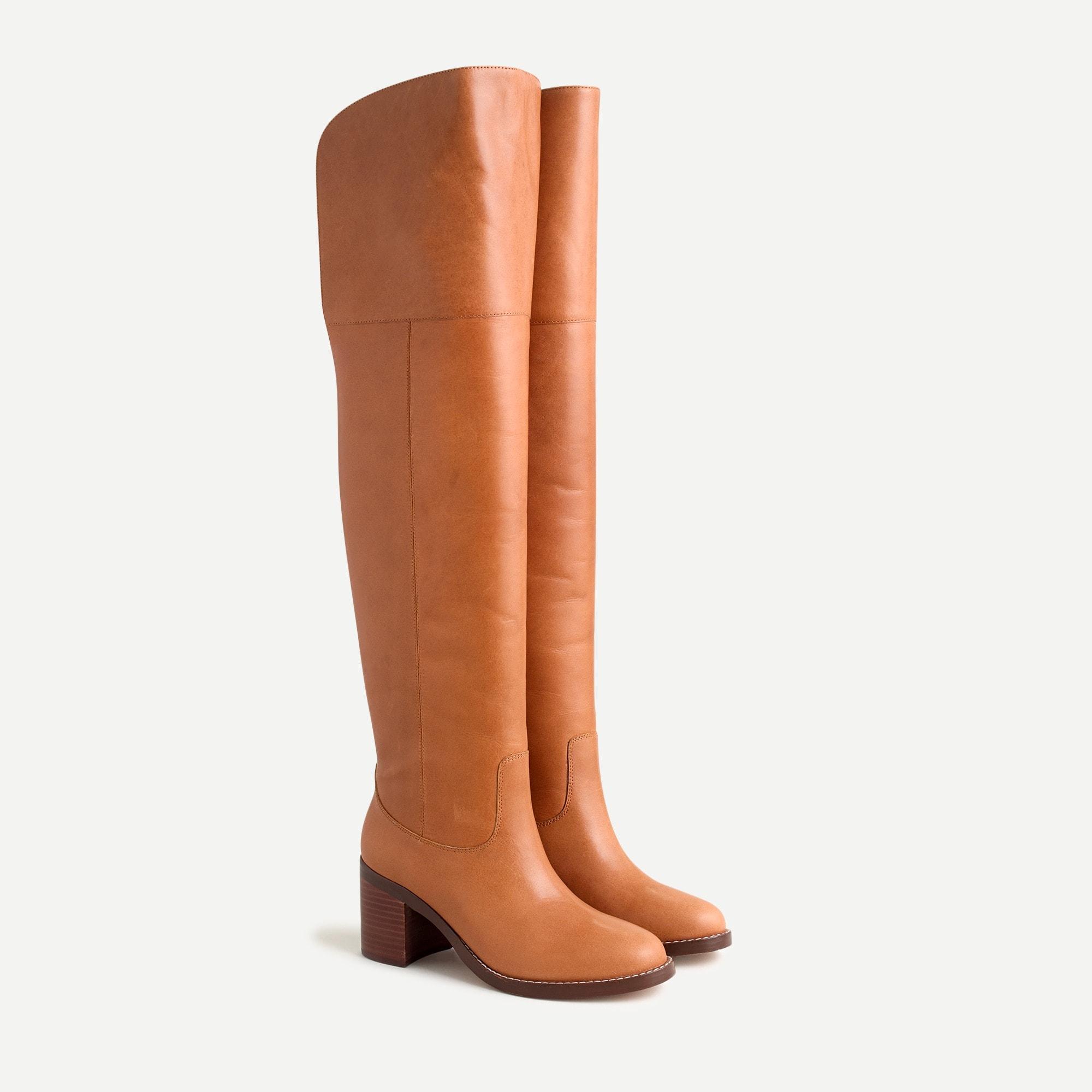 j crew over the knee boots in suede