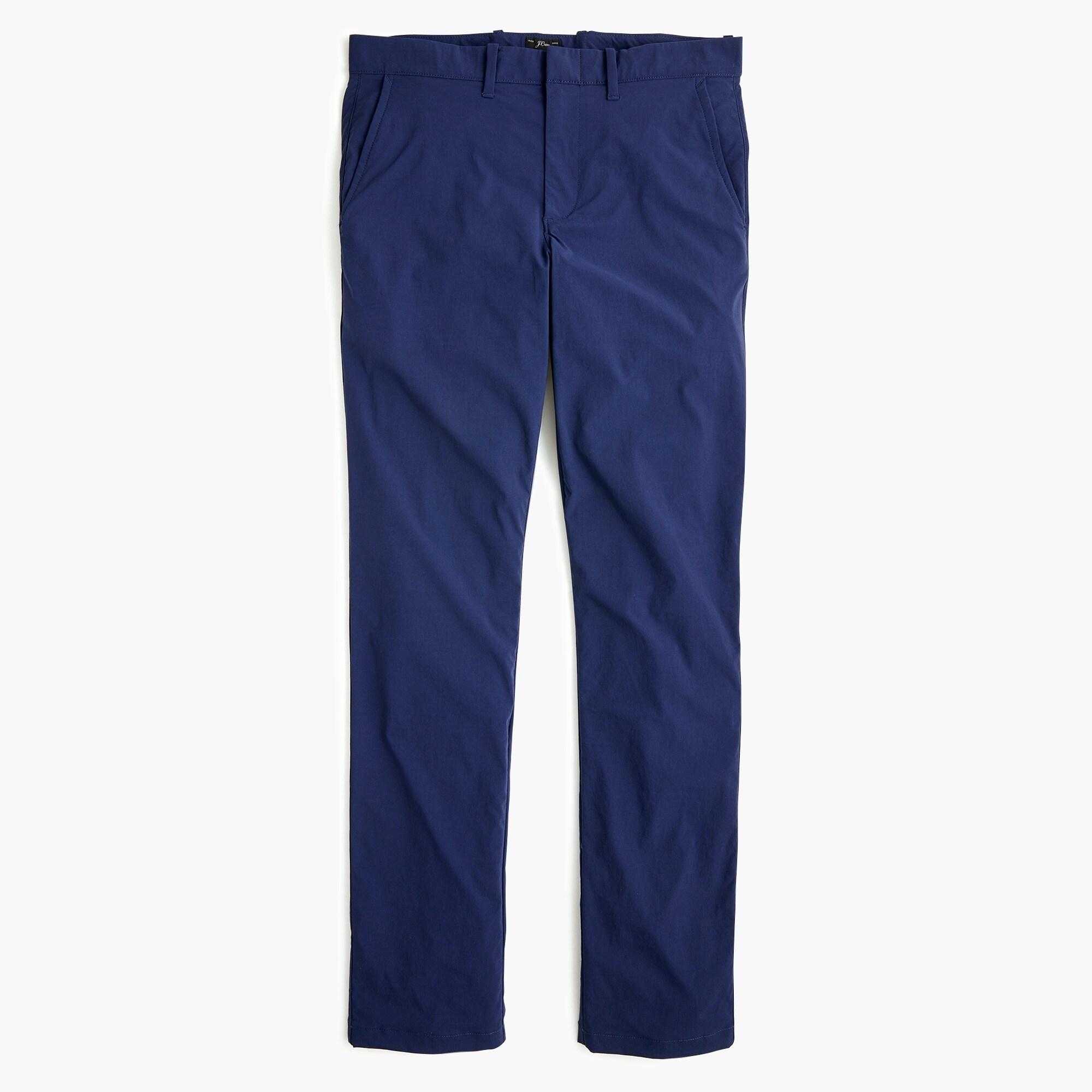 J.Crew Synthetic 770tm Straight-fit Tech Pant in Navy (Blue) for Men - Lyst