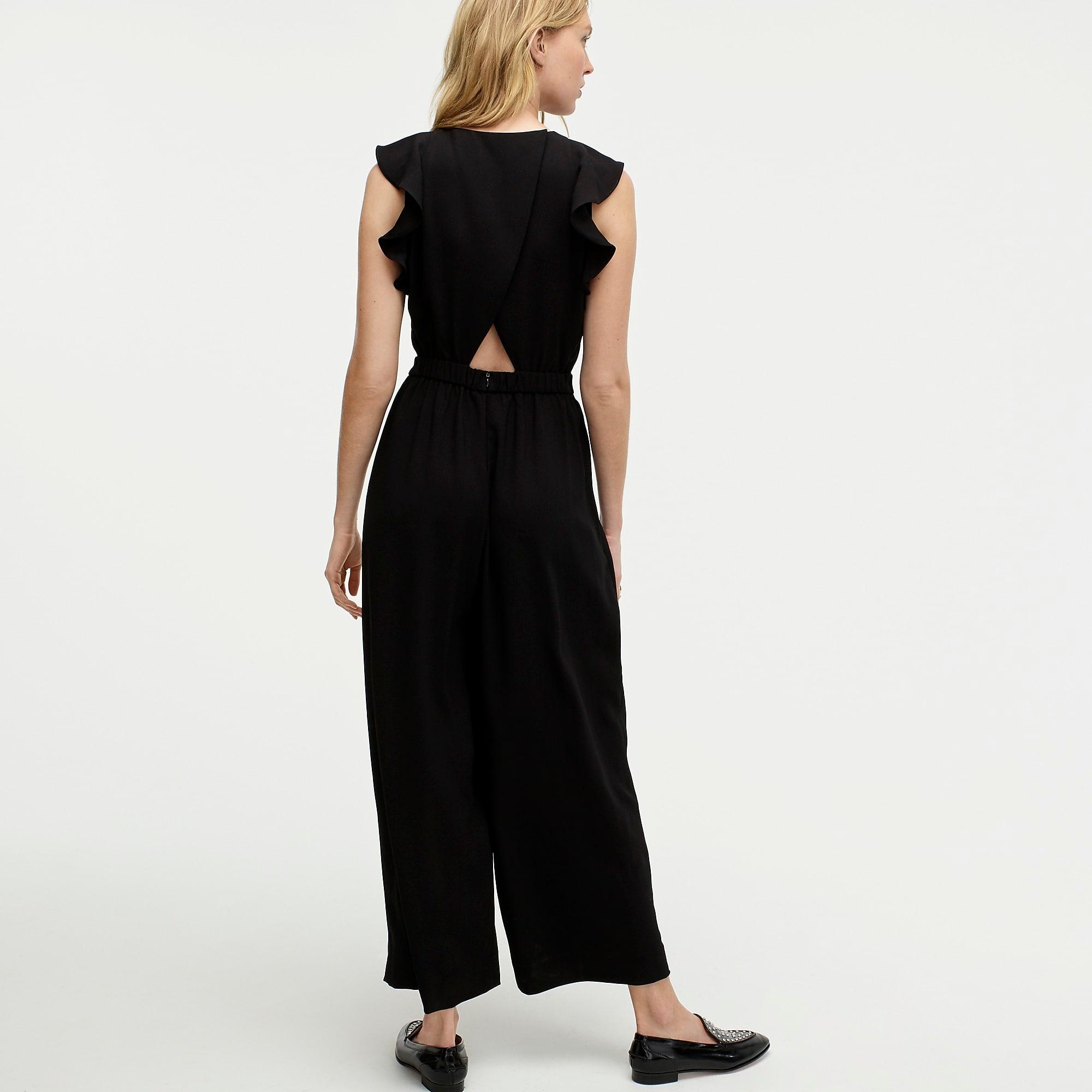 sleeveless ruffle jumpsuit