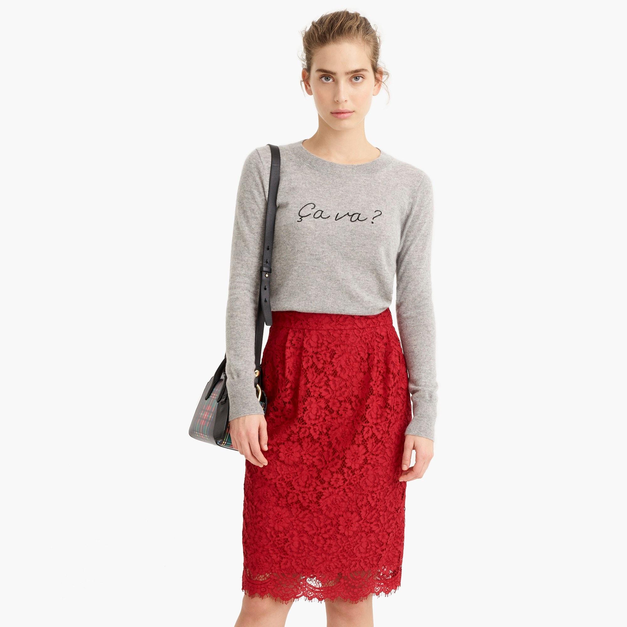 J crew top pencil skirt