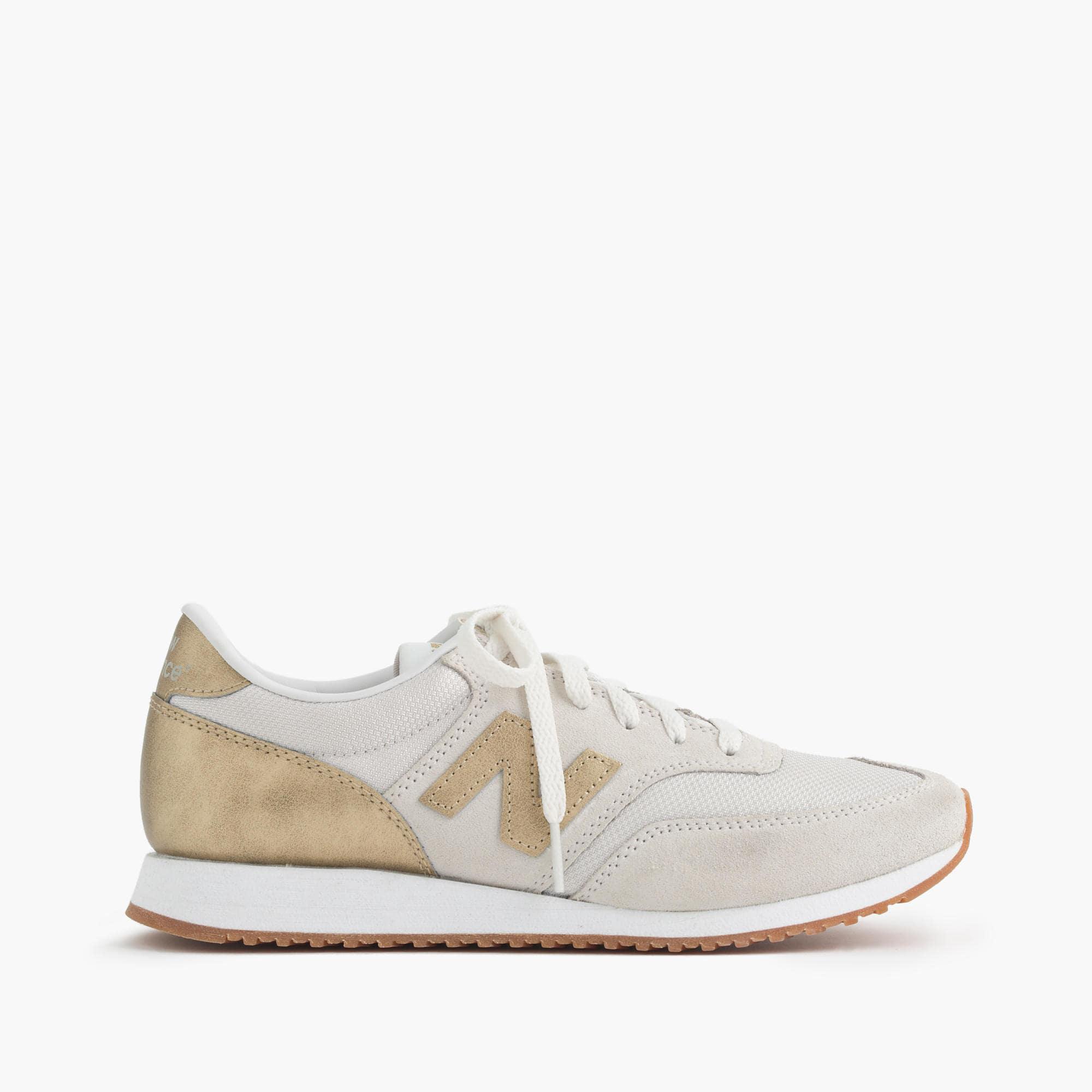 J.Crew New Balance and Leather 620 Sneakers in Metallic | Lyst