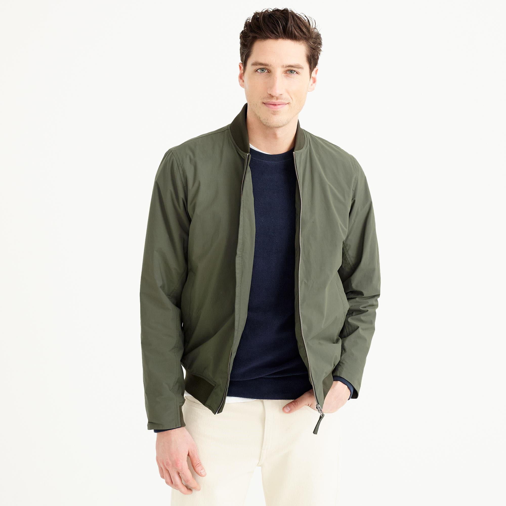 J.Crew Norse Projects Ryan Cotton Bomber Jacket in Green for Men | Lyst