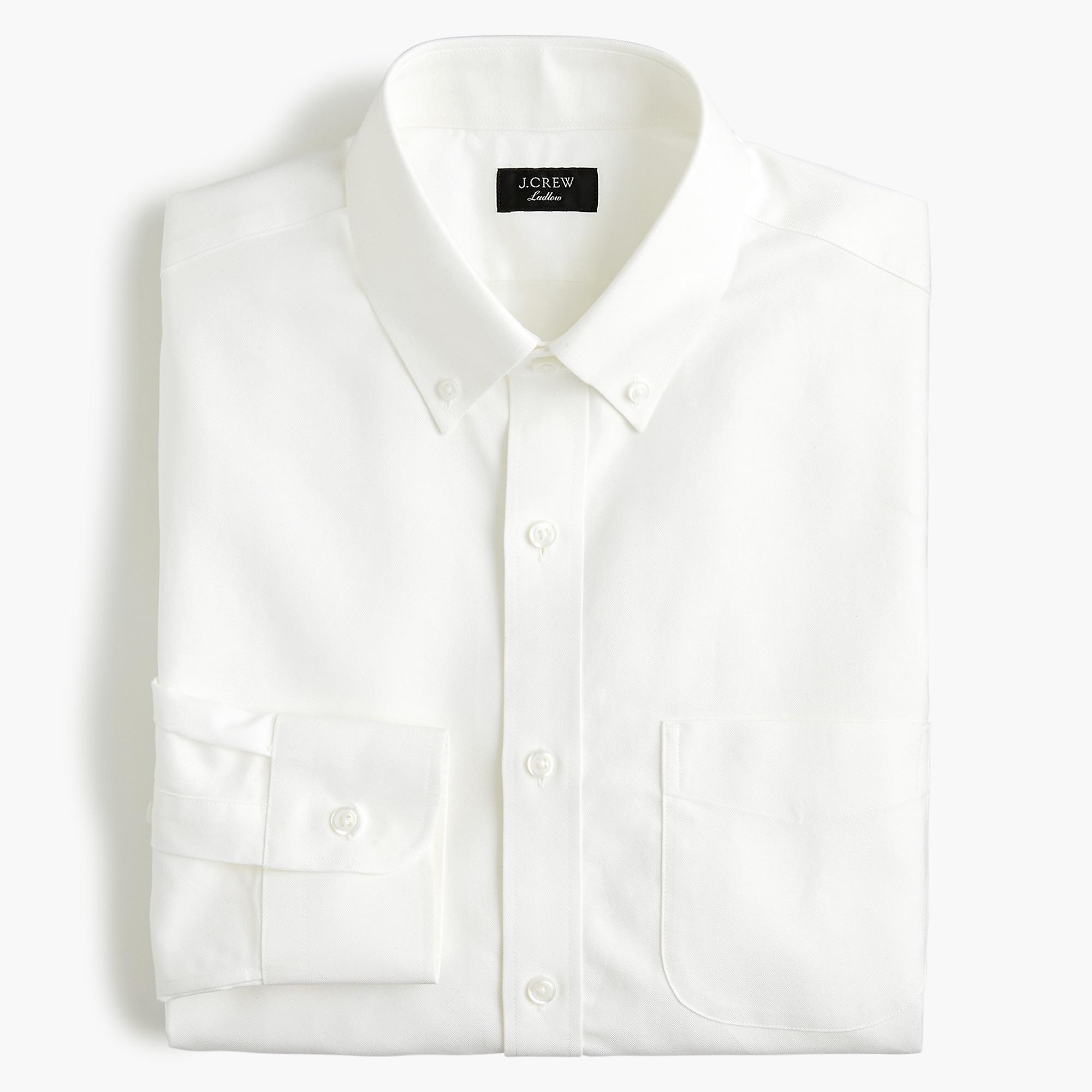 J.Crew Slim Ludlow American Pima Cotton Oxford Shirt in White for Men ...