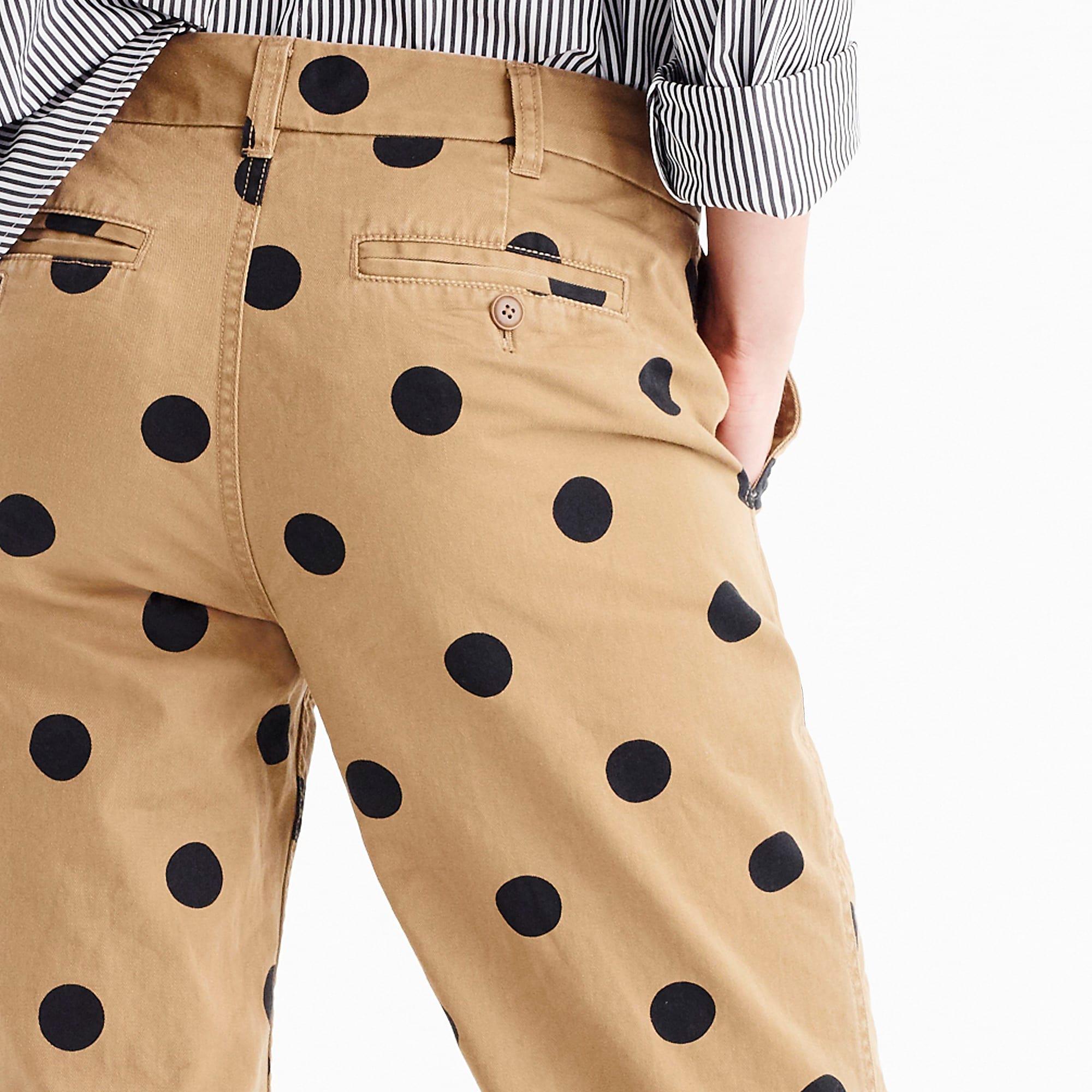 j crew polka dot chino