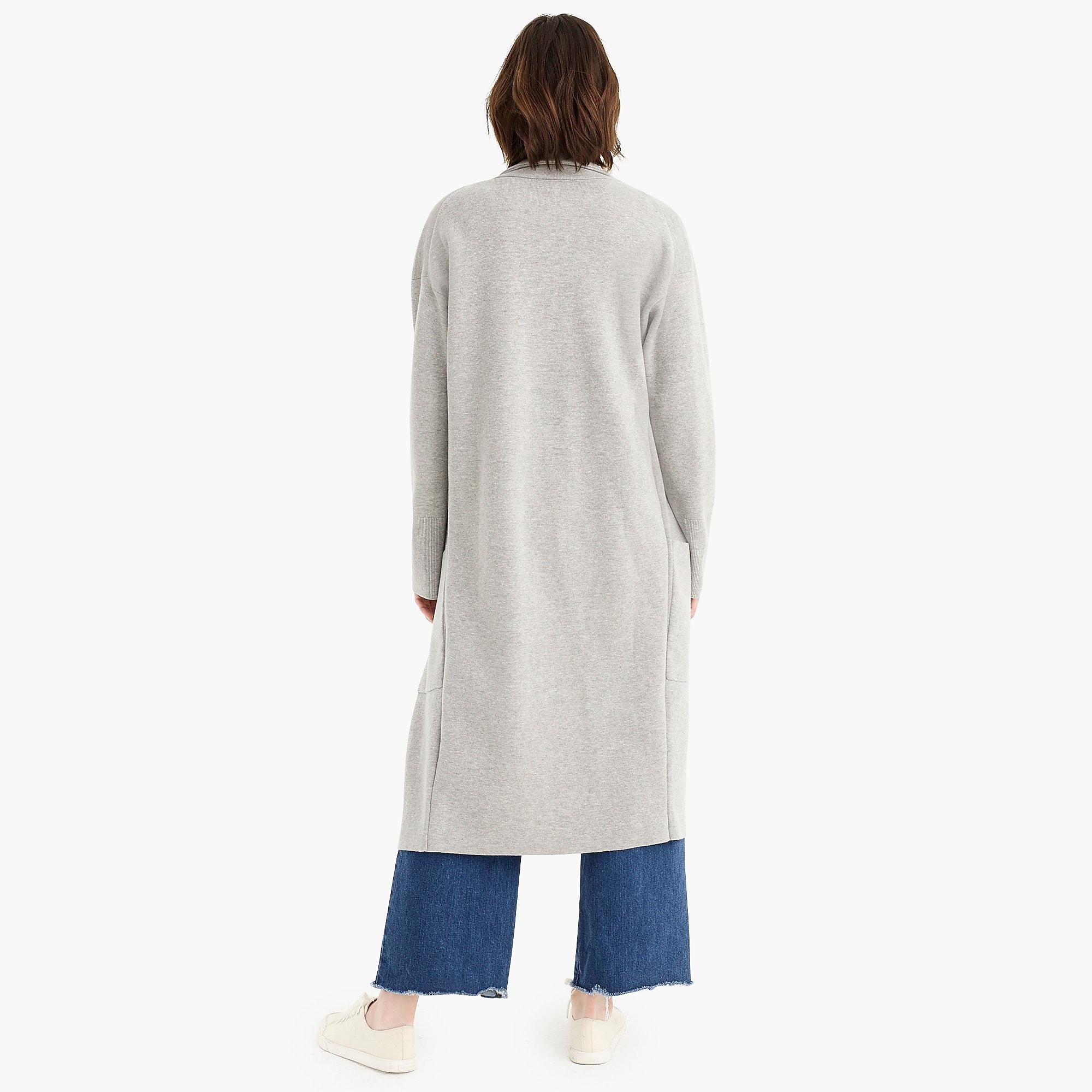 J.Crew Cotton Ella Sweaterblazer in Gray Lyst