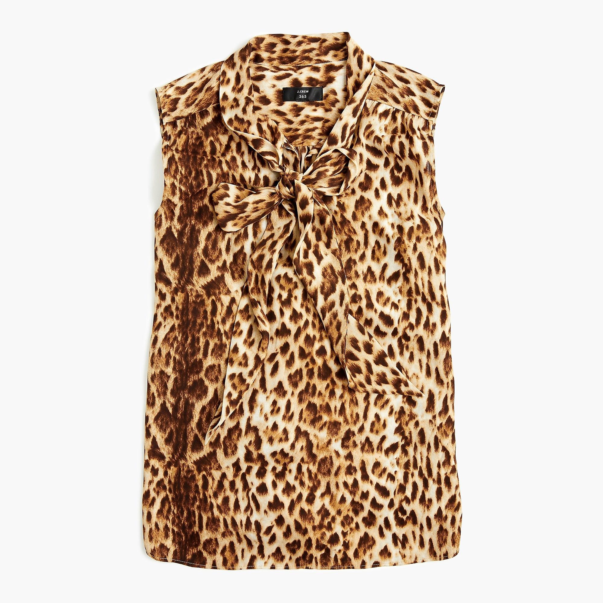 sleeveless leopard top