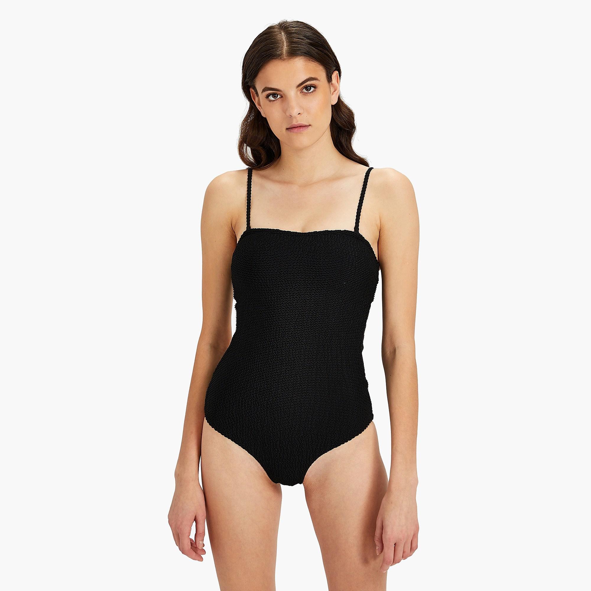 J Crew Synthetic Onia Estelle Smocking One Piece In Black Lyst J Crew Synthetic Onia Estelle Smocking One Piece In Black Lyst