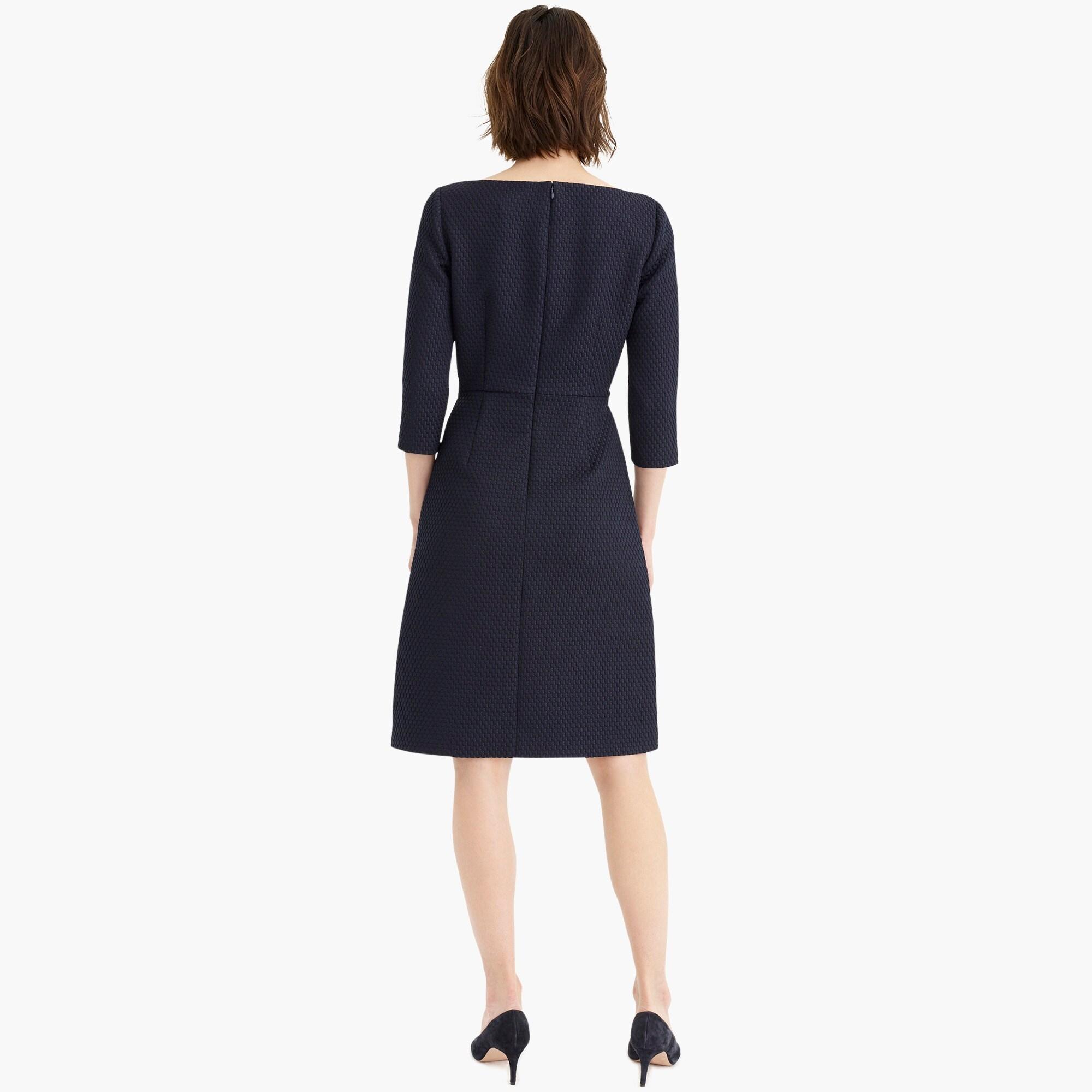 Boatneck sheath dress cheap in matelassé