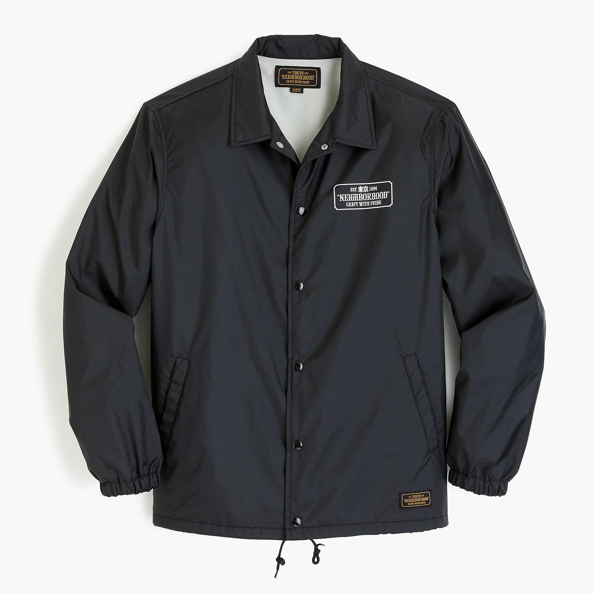 Neighborhood Coach's Jacket in Black for Men | Lyst