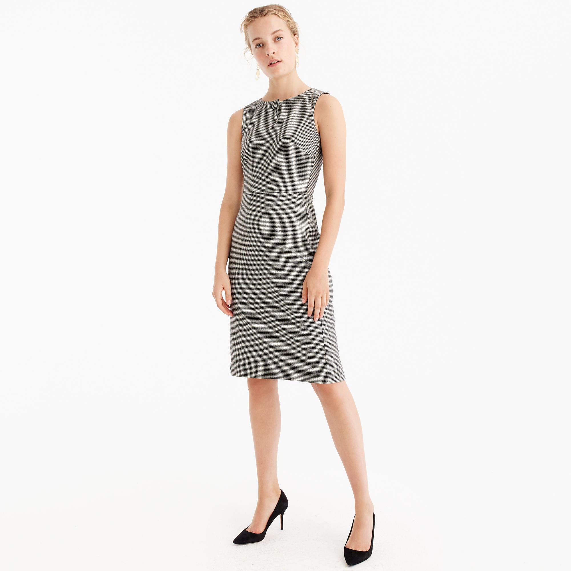 houndstooth sheath dress