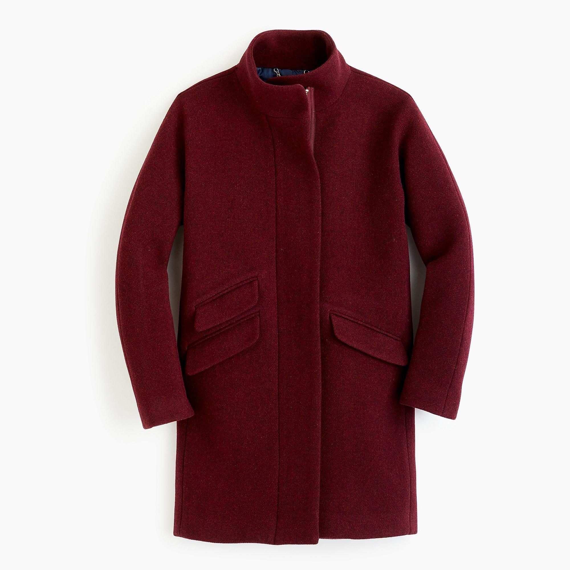 J.Crew Cocoon Coat In Italian Stadiumcloth Wool in Red Lyst