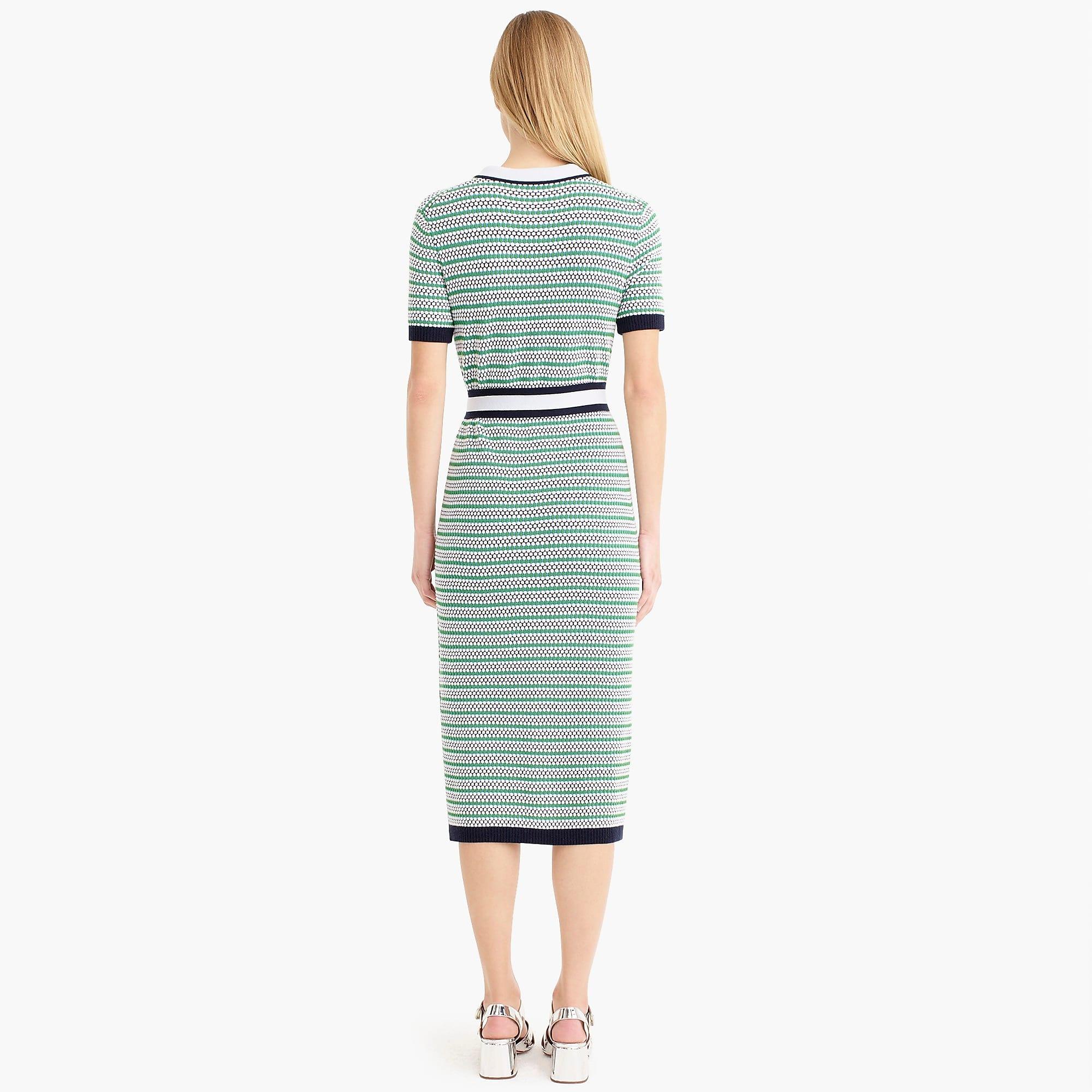 j crew belted sweater dress