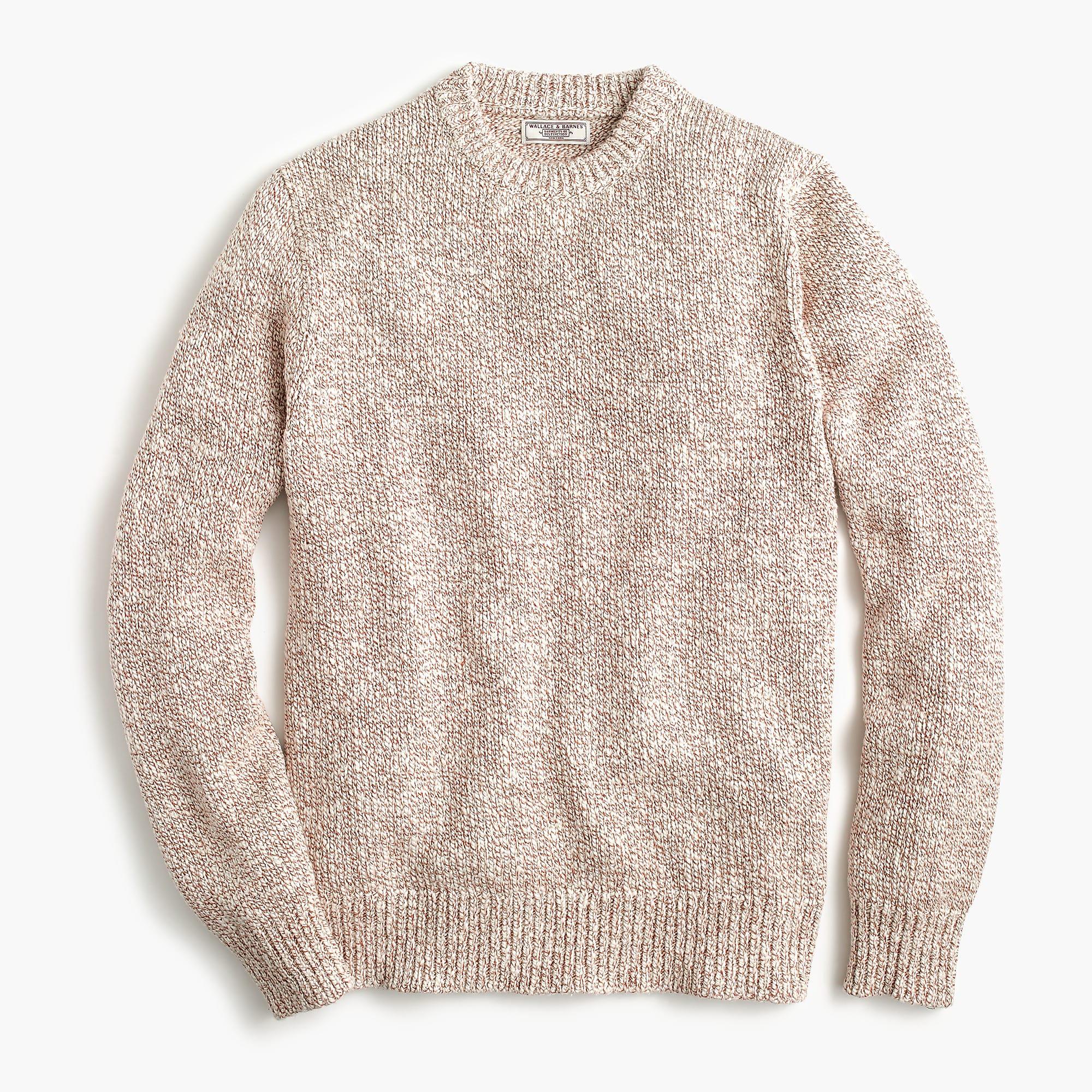 J Crew Wallace Barnes Crewneck Sweater In Marled Cotton For Men