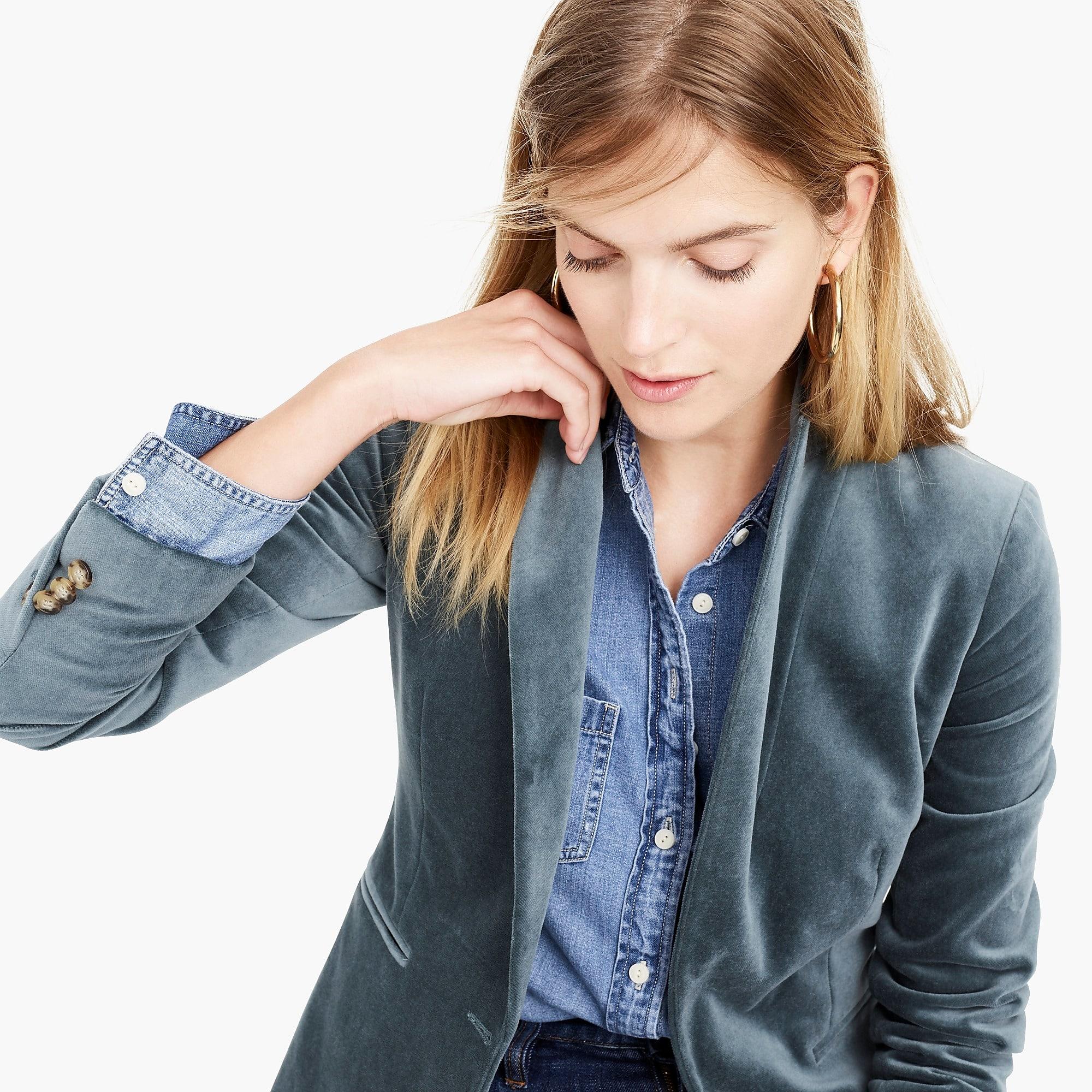 j crew green blazer