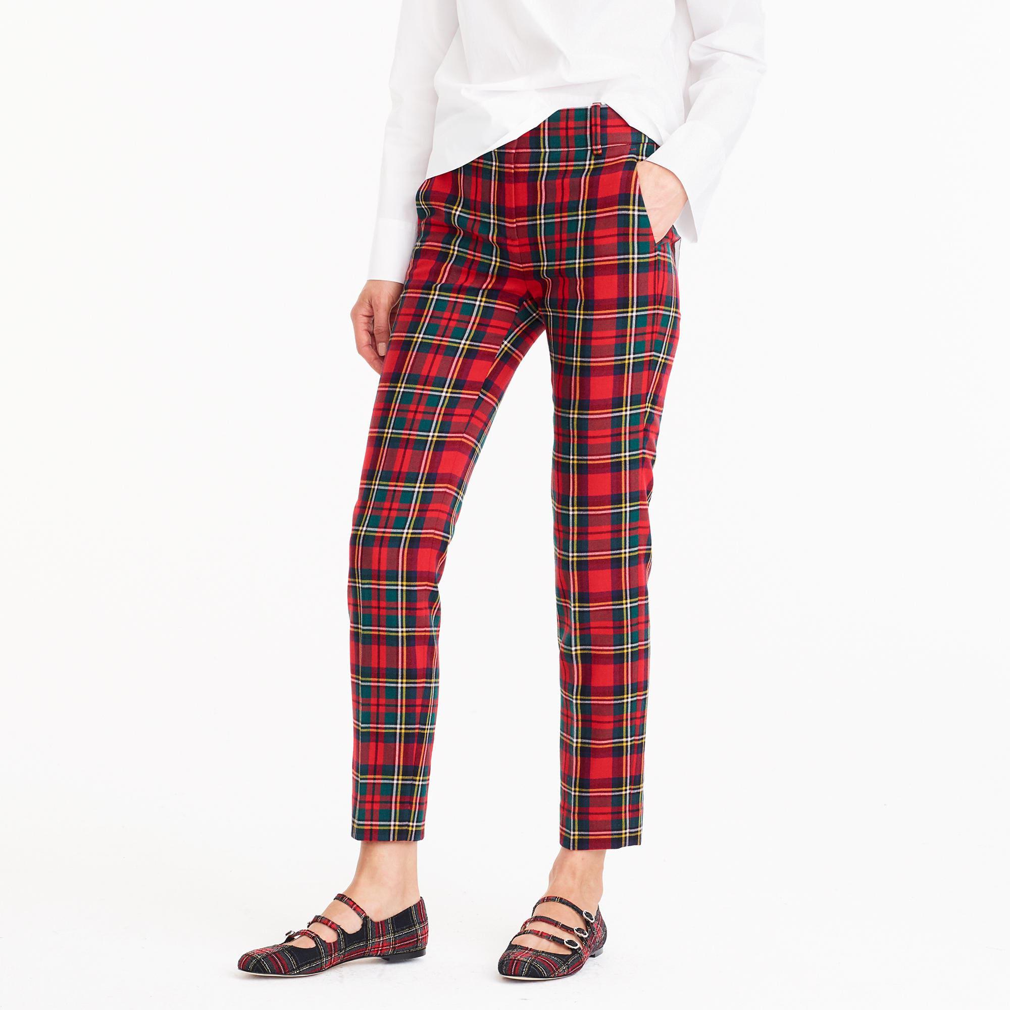 plaid pants j crew