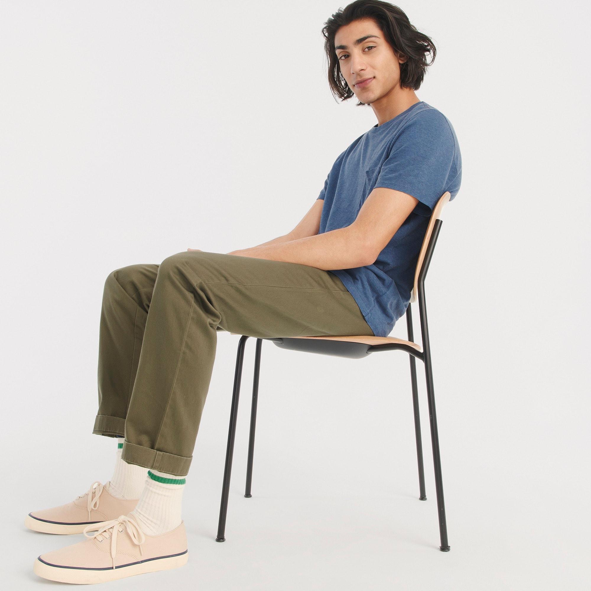 J.Crew Stretch Chino Pant In 770 Straight Fit in Green for Men | Lyst