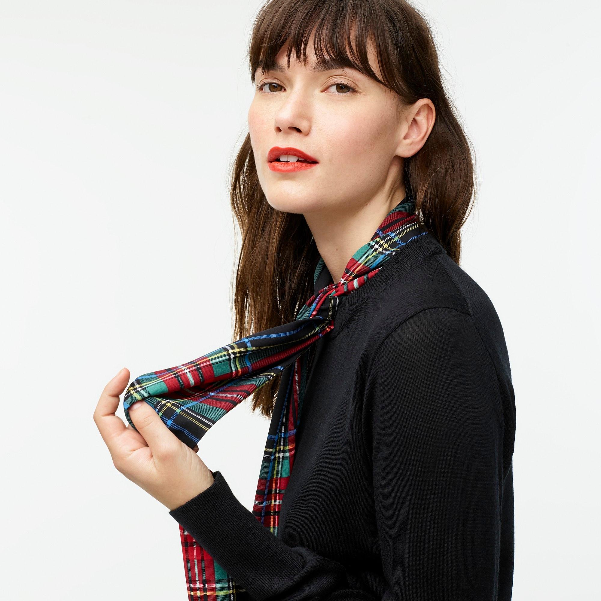 black mockneck sweater