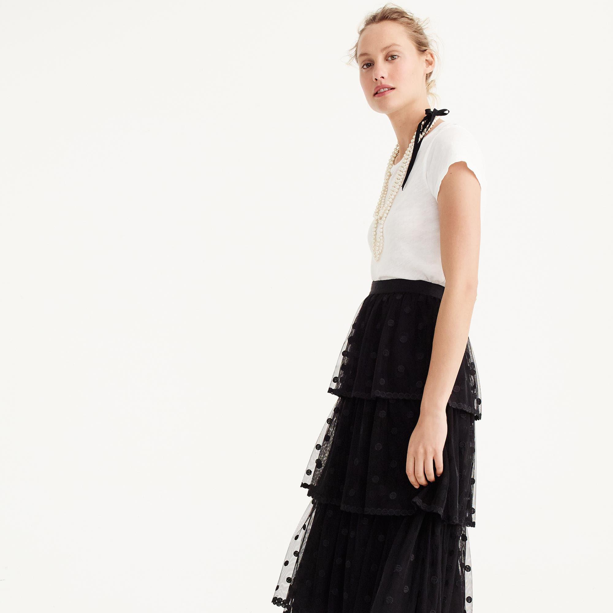 layered tulle skirt j crew Cinosural International School