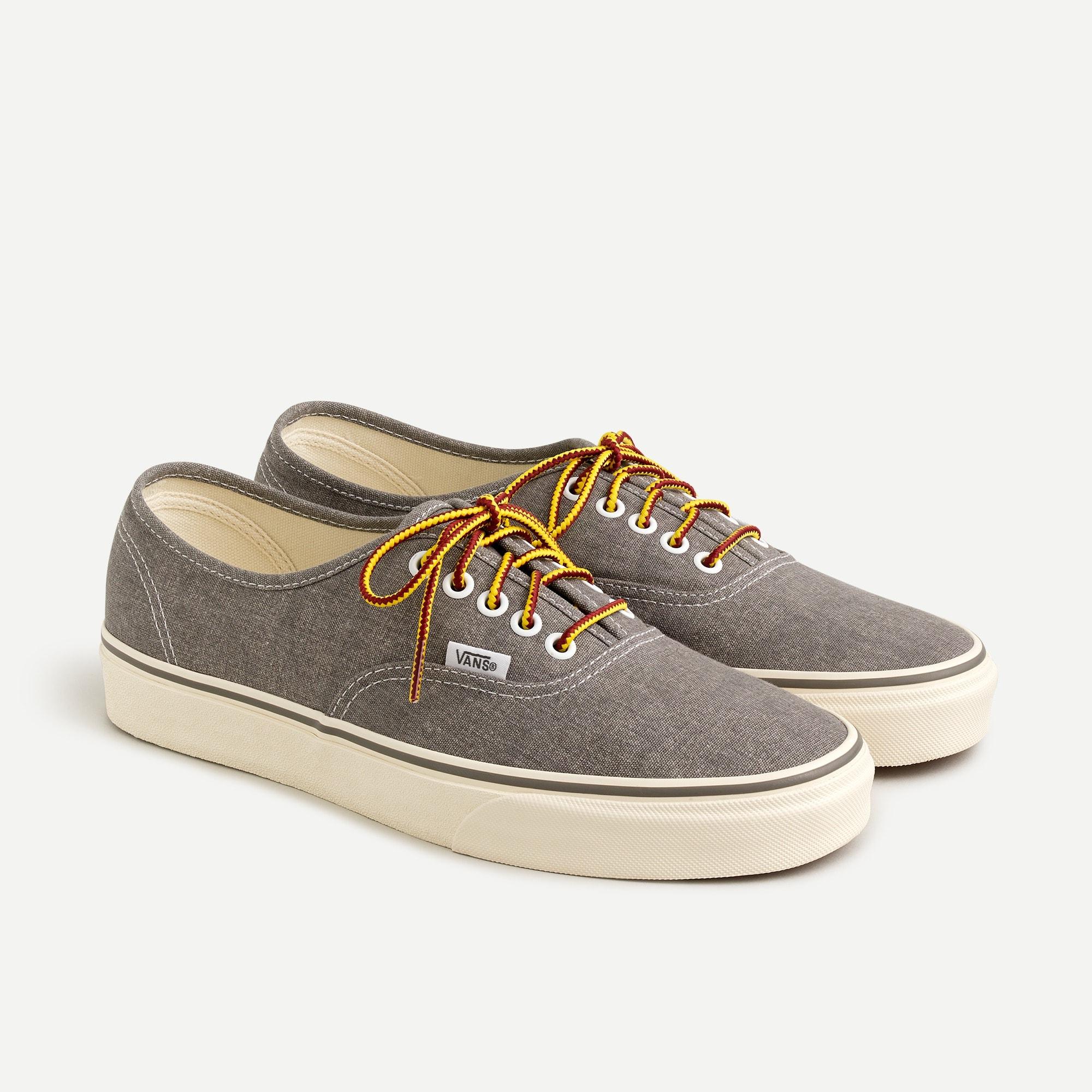 Vans ® For J.crew Washed Canvas Authentic Sneakers in Nickel (Metallic) |  Lyst