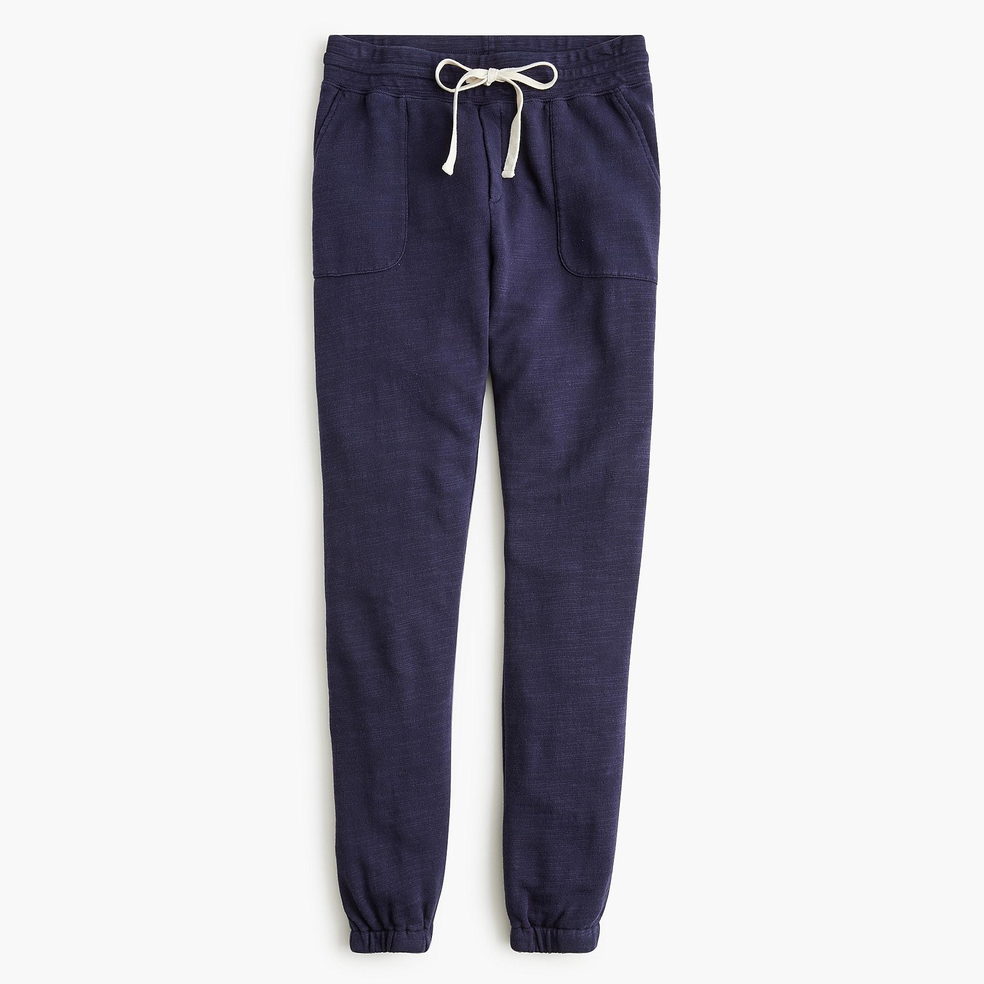 J.Crew Relaxed jogger In Vintage Cotton Terry in Navy (Blue) - Lyst