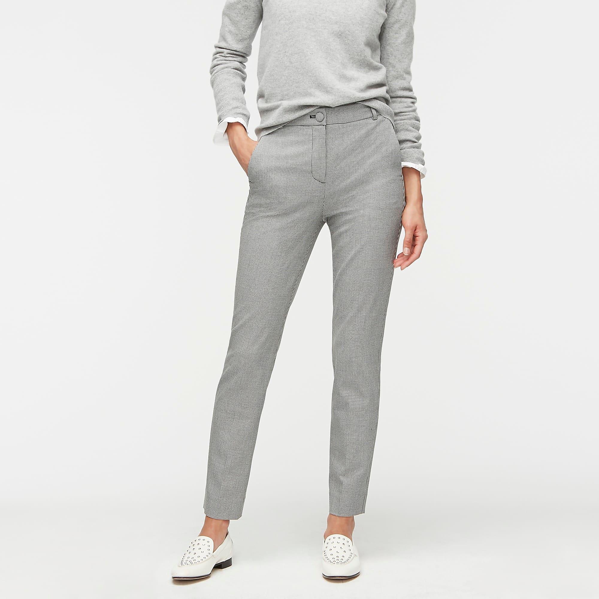 J.Crew Synthetic Petite High-rise Cameron Pant In Houndstooth - Lyst