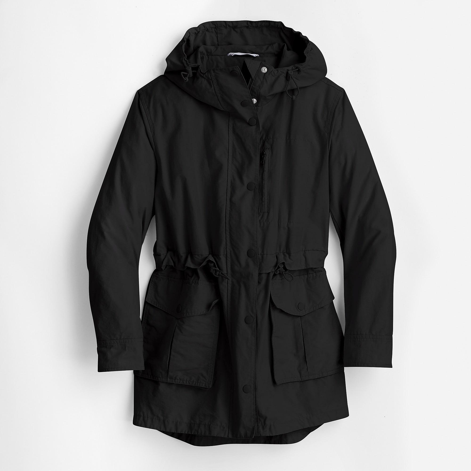 J.Crew Cotton Perfect Rain Jacket in Black Lyst